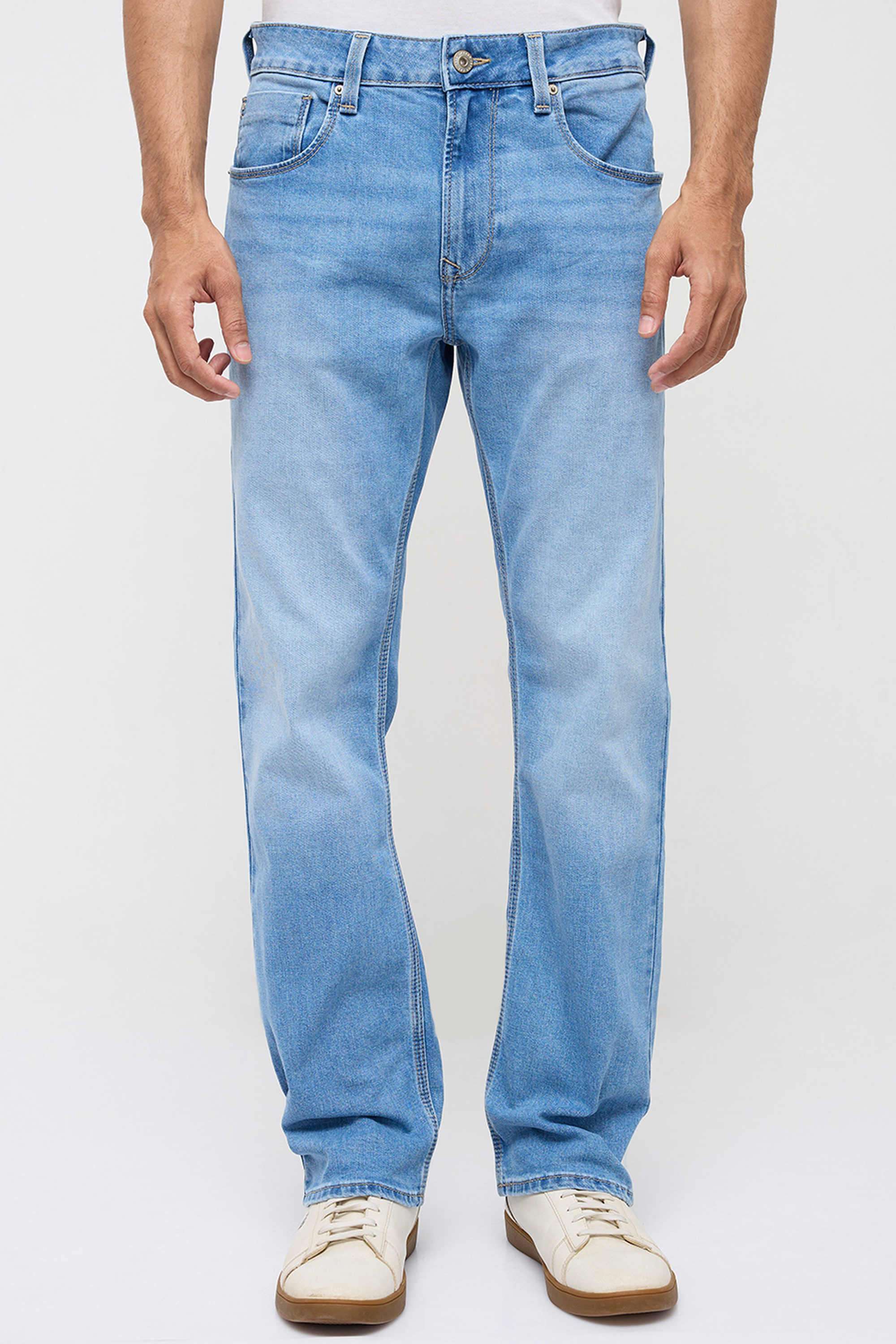 Solid-Cotton-Relaxed-Fit-Men-s-Jeans