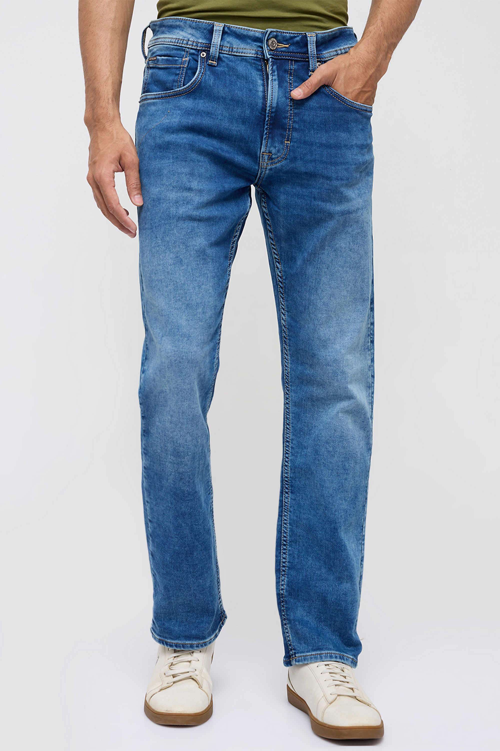 Solid-Cotton-Relaxed-Fit-Men-s-Jeans