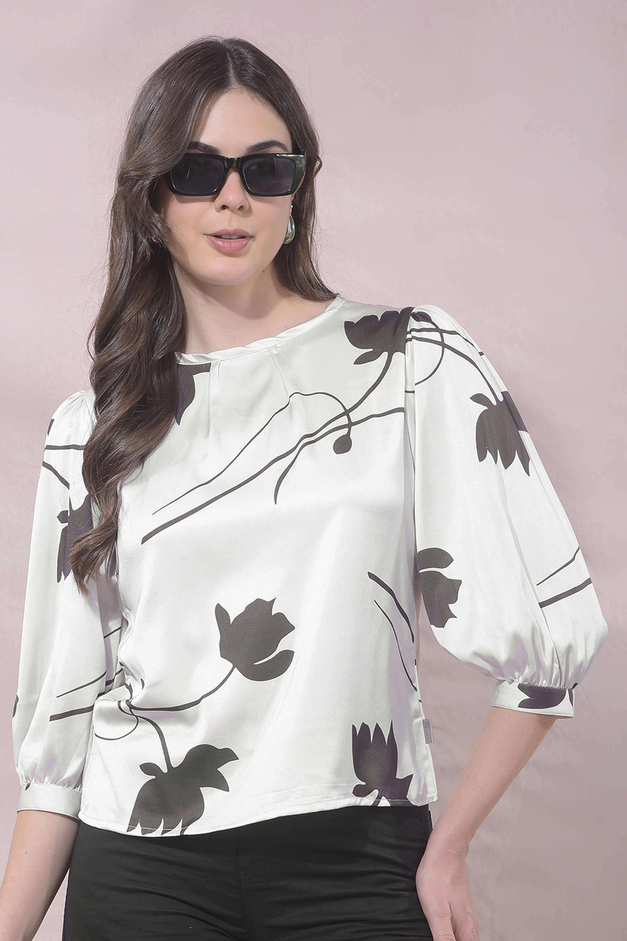 crimsoune club Printed Polyester Round Neck Women's Top-picture-18