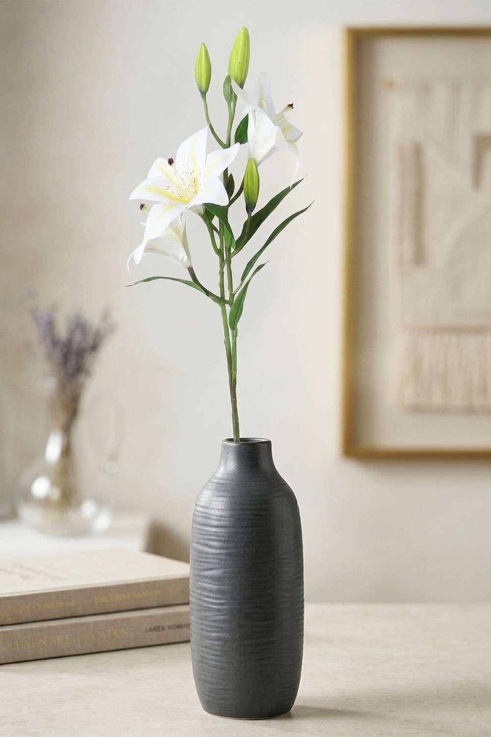 Florasilk-Lily-Flower-Stem-White-70Cm
