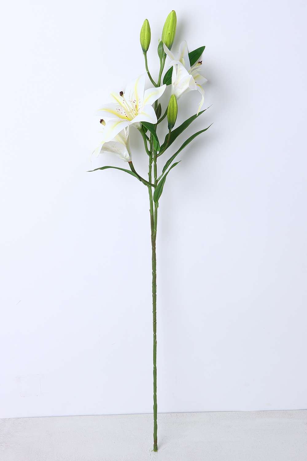 Florasilk-Lily-Flower-Stem-White-70Cm