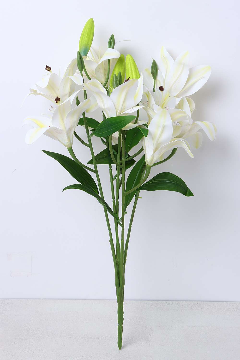 Florasilk-Lily-Flower-Stem-White-46Cm