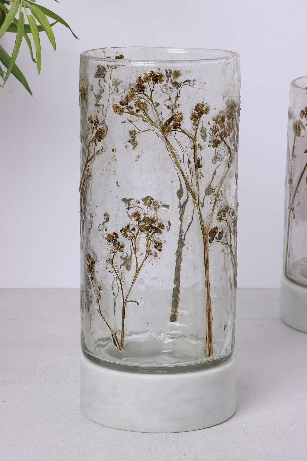 Poetic-Opulence-Ecru-Dried-Flower-Candle-Holder-With-Marble-23Cm