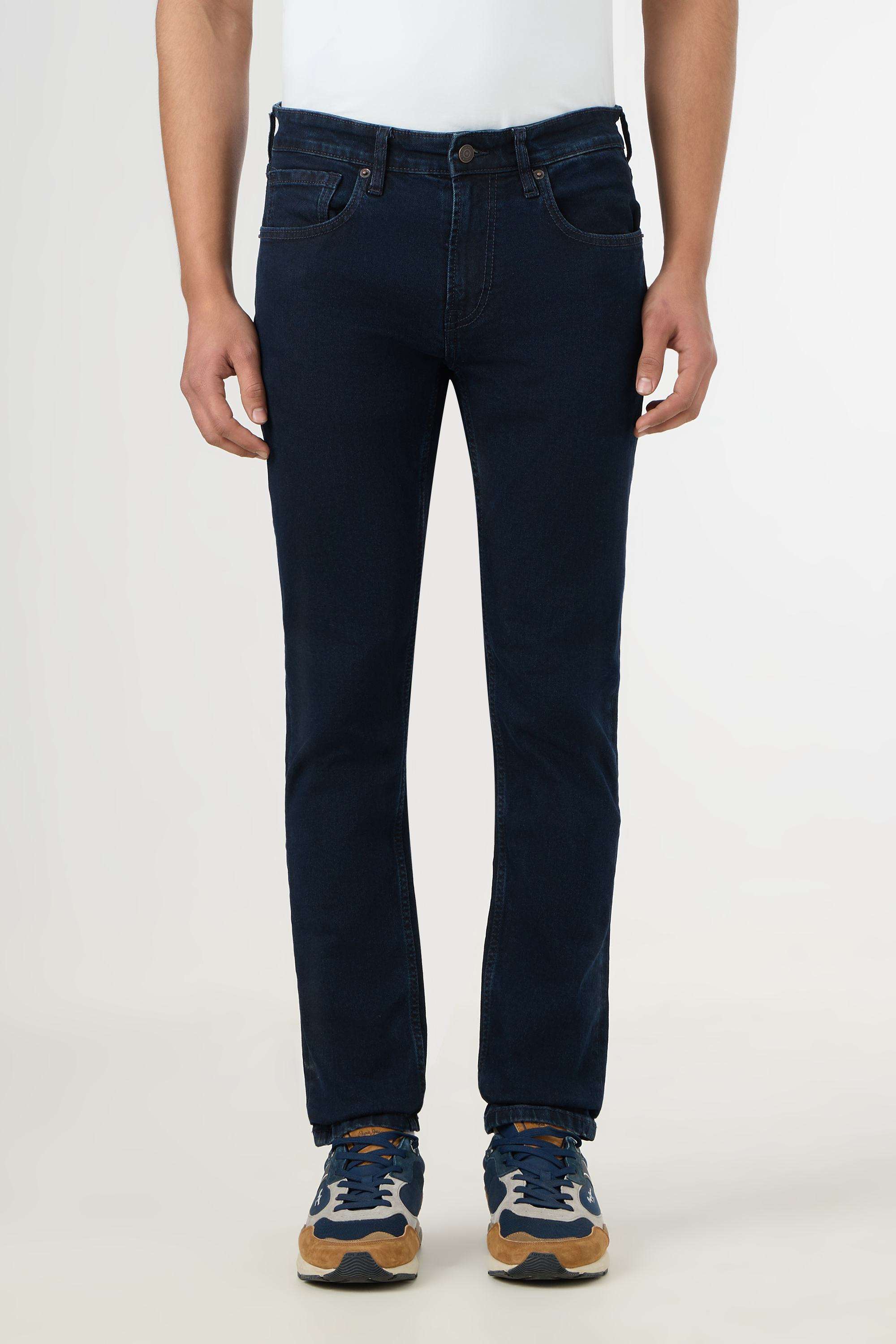 Light-Wash-Blended-Fabric-Slim-Fit-Men-s-Jeans