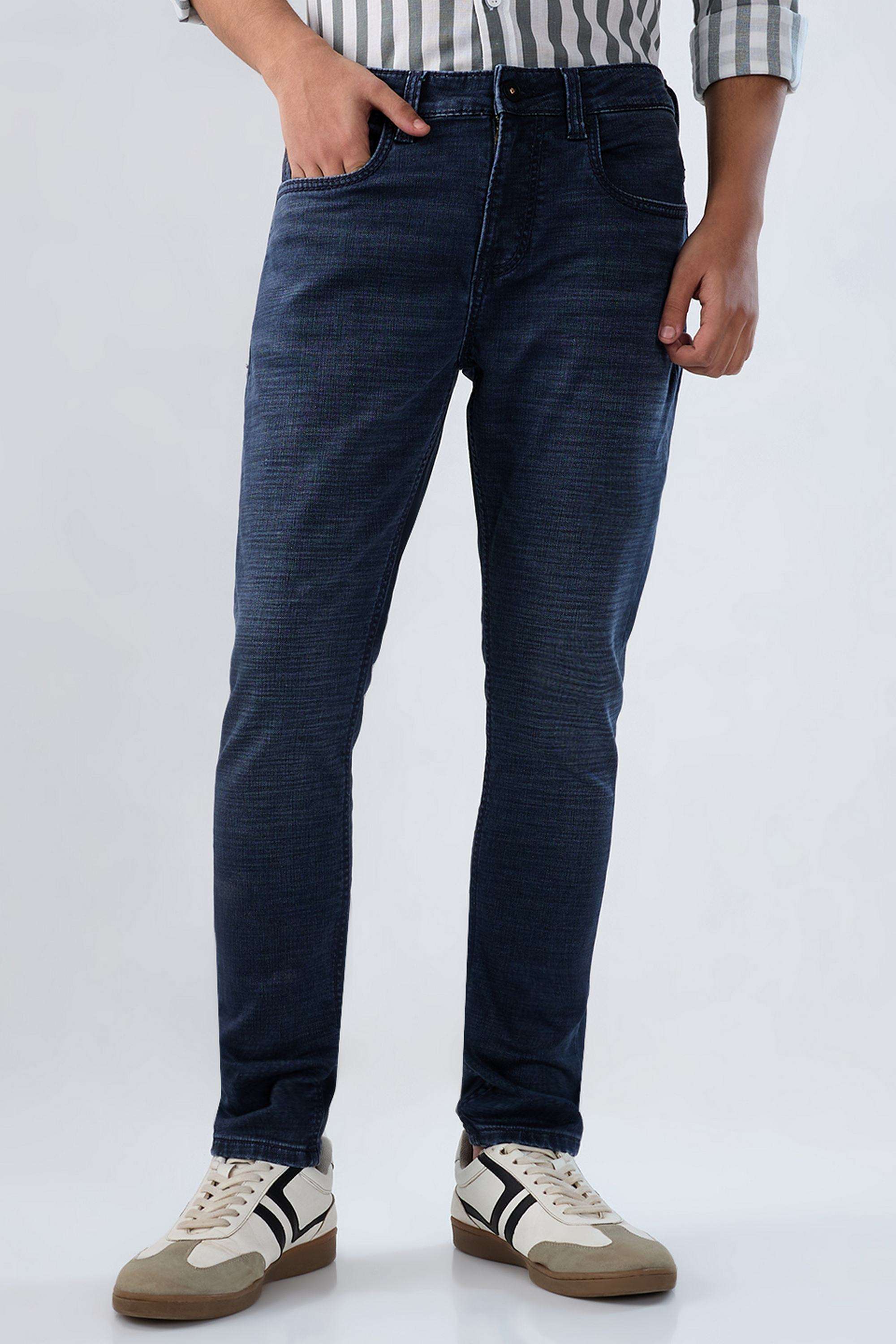 Solid-Cotton-Slim-Fit-Men-s-Jeans