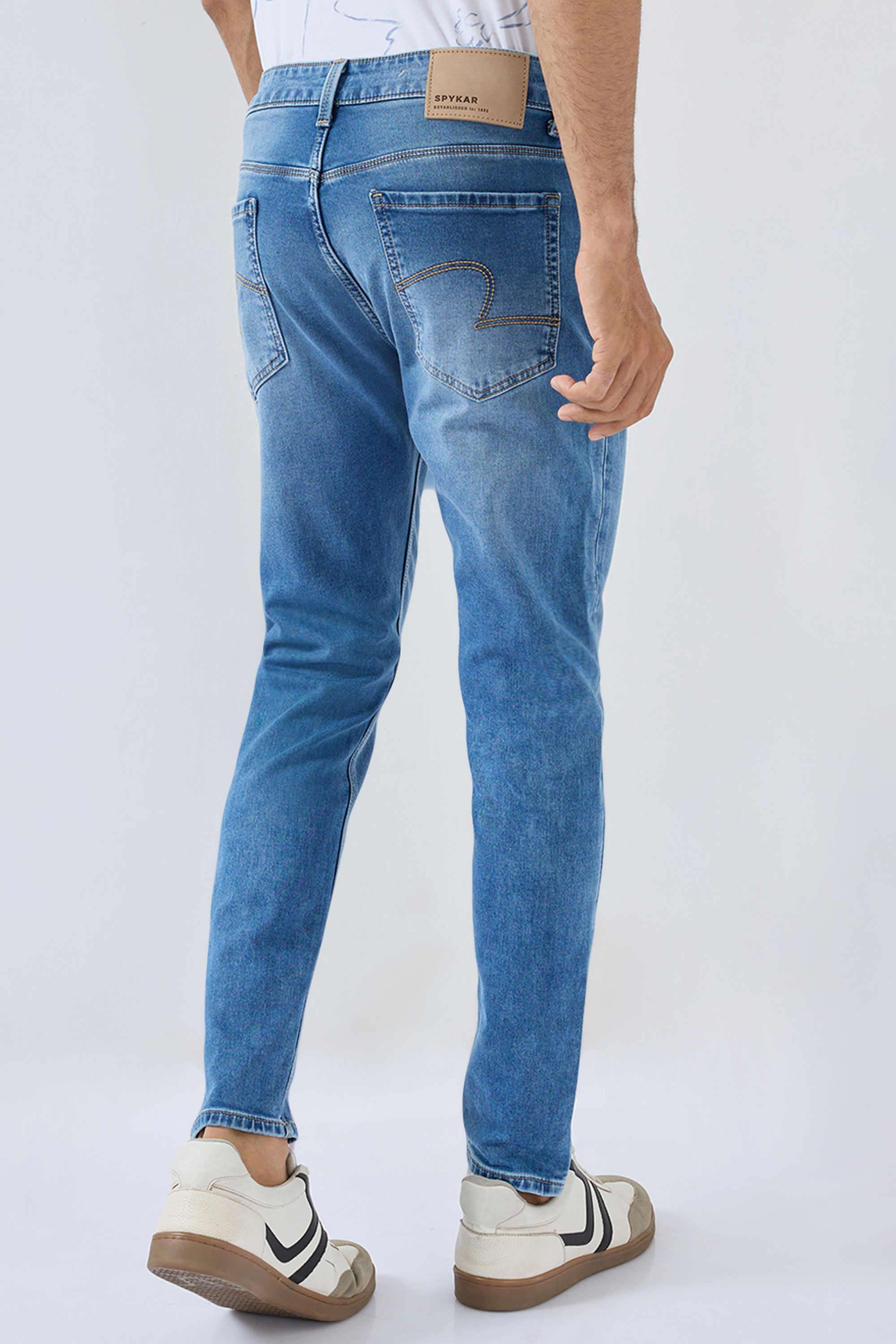 Solid-Cotton-Slim-Fit-Men-s-Jeans