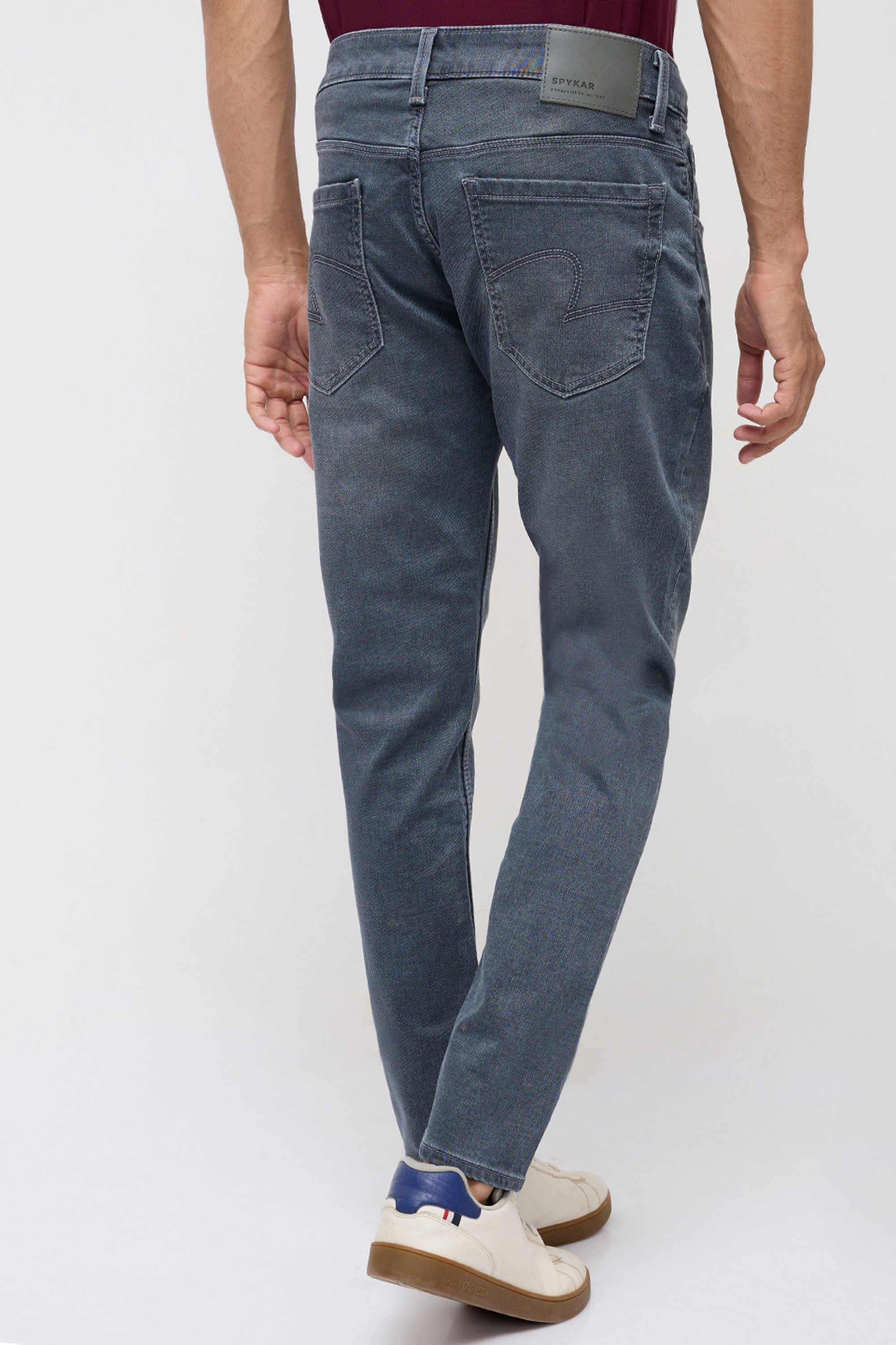 Solid-Cotton-Slim-Fit-Men-s-Jeans