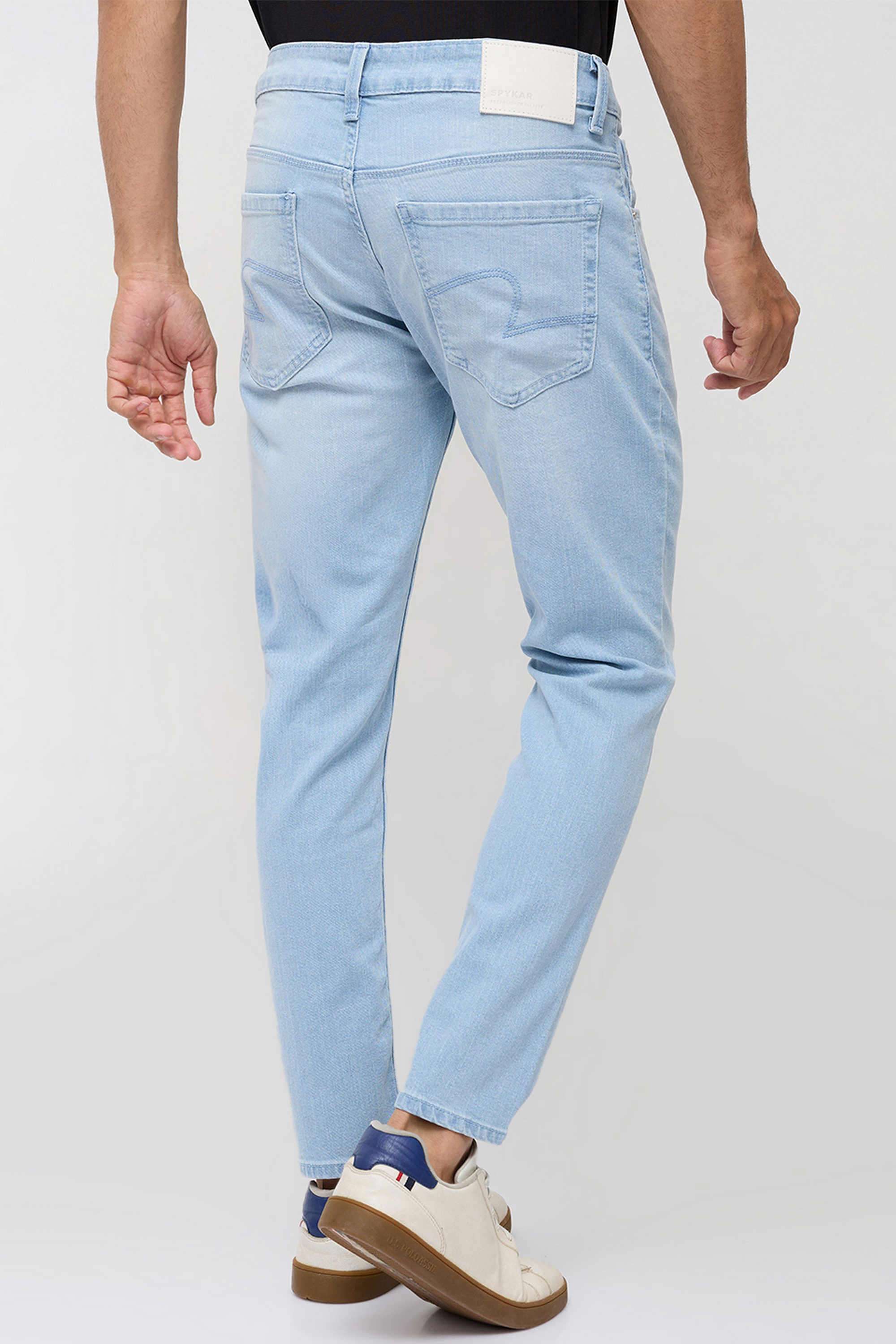 Solid-Cotton-Slim-Fit-Men-s-Jeans