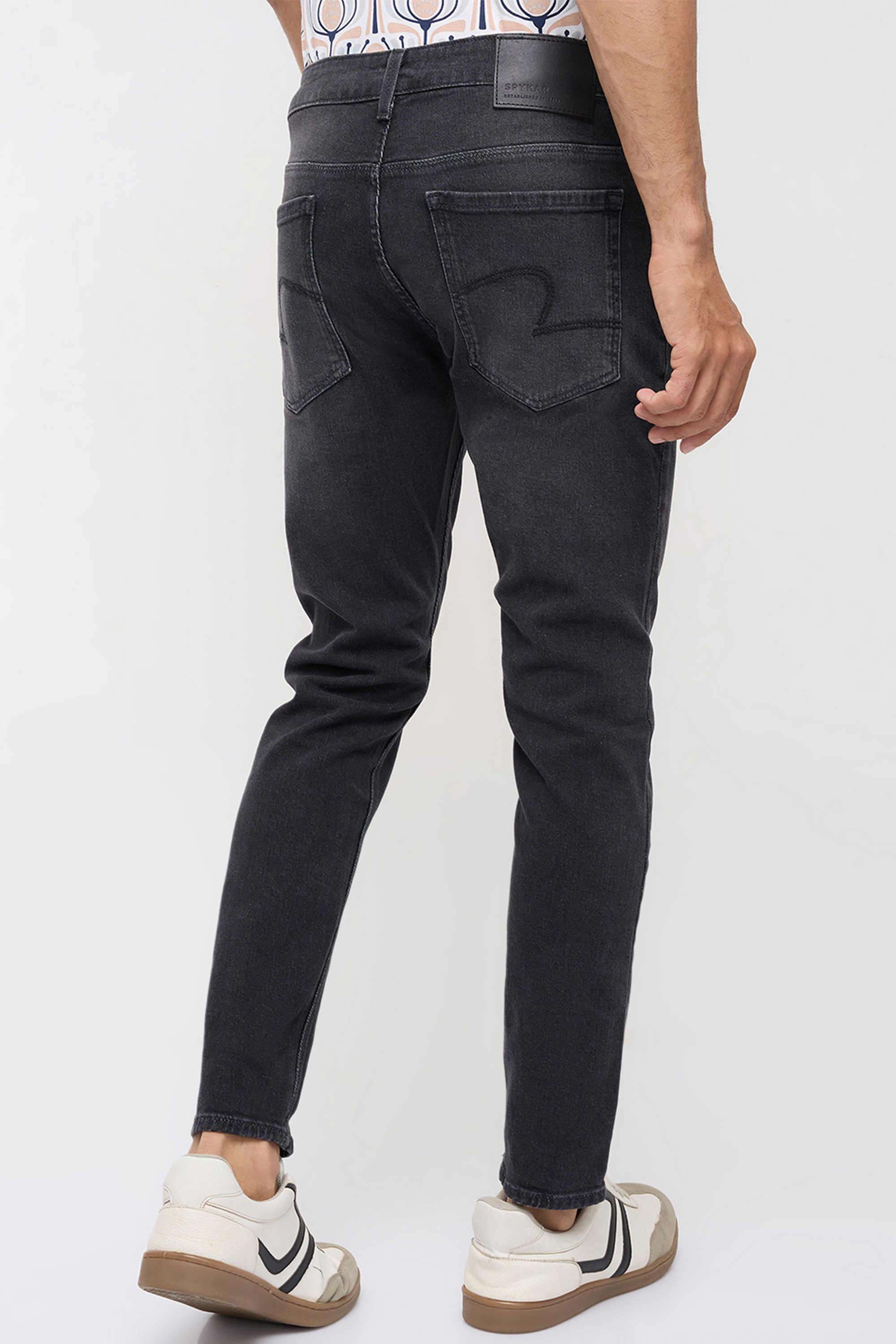 Solid-Cotton-Slim-Fit-Men-s-Jeans