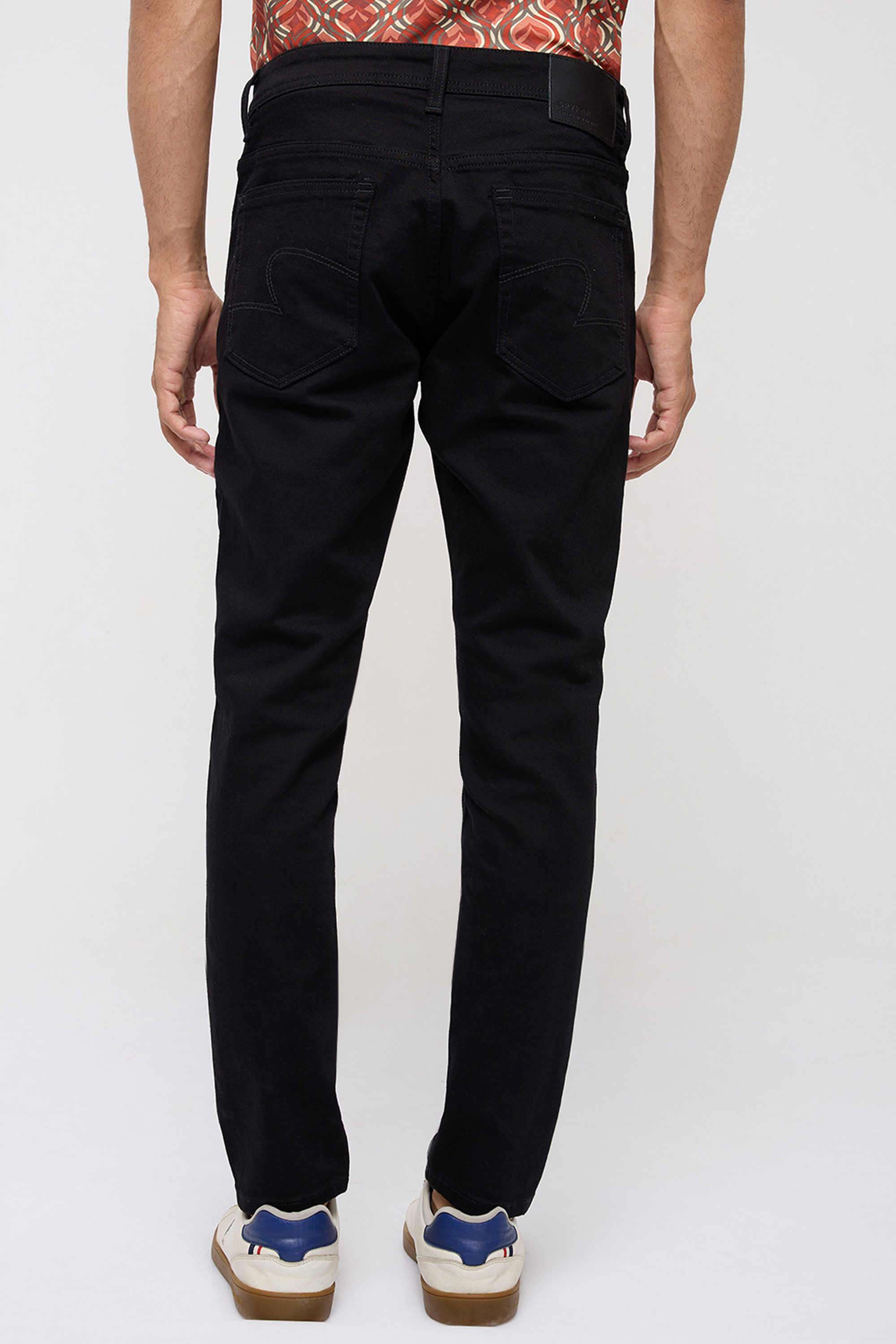 Solid-Cotton-Slim-Fit-Men-s-Jeans