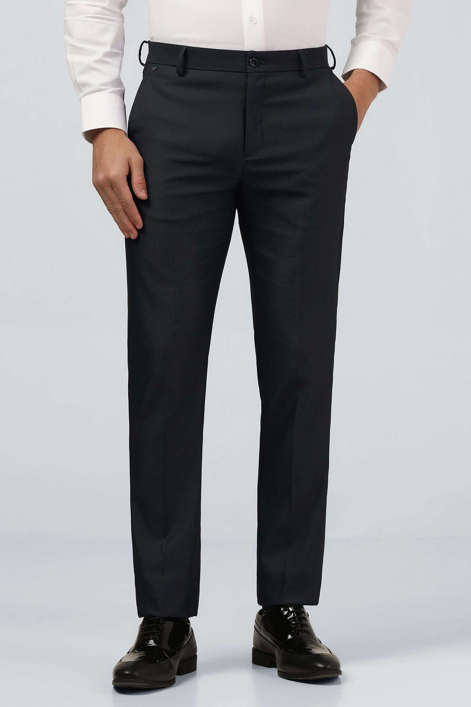 Solid-Blended-Fabric-Super-Slim-Fit-Men-s-Trousers