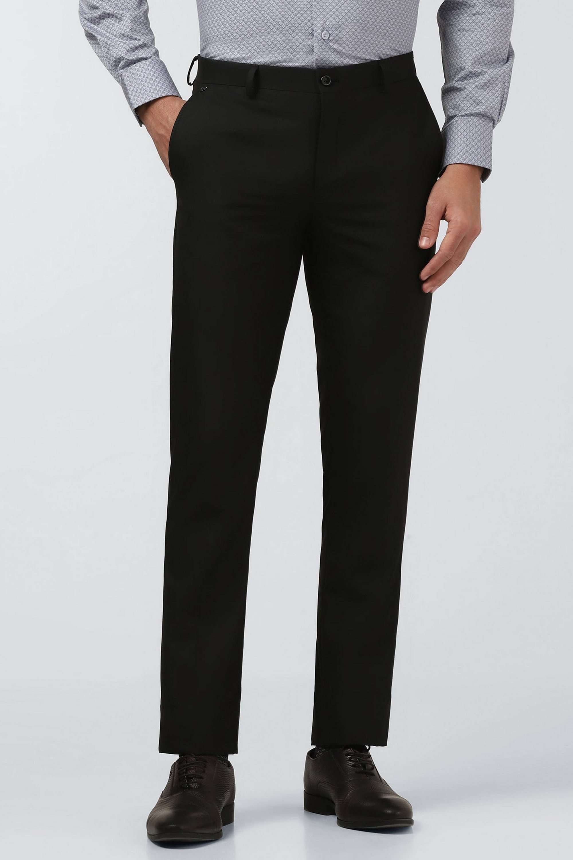 Solid-Blended-Fabric-Super-Slim-Fit-Men-s-Trousers