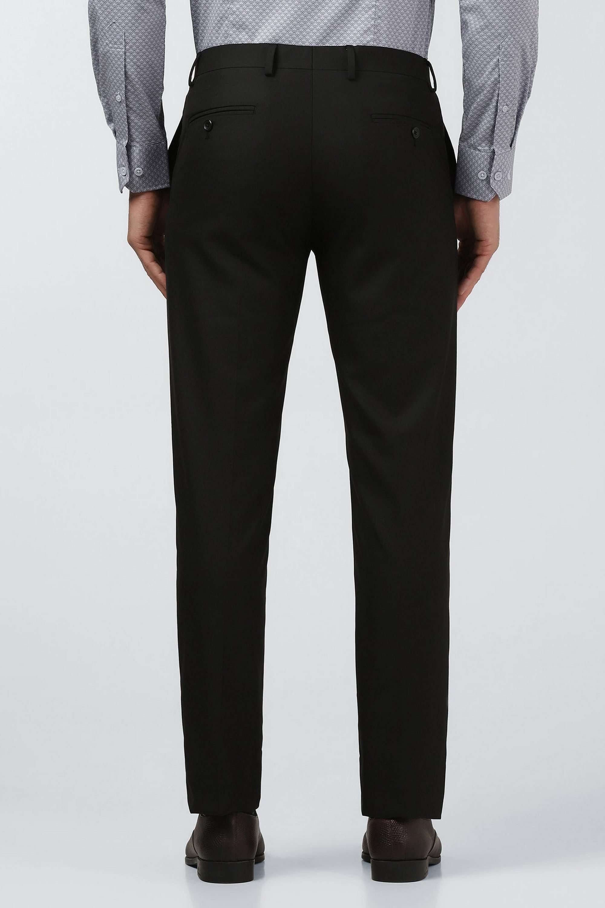 Solid-Blended-Fabric-Super-Slim-Fit-Men-s-Trousers