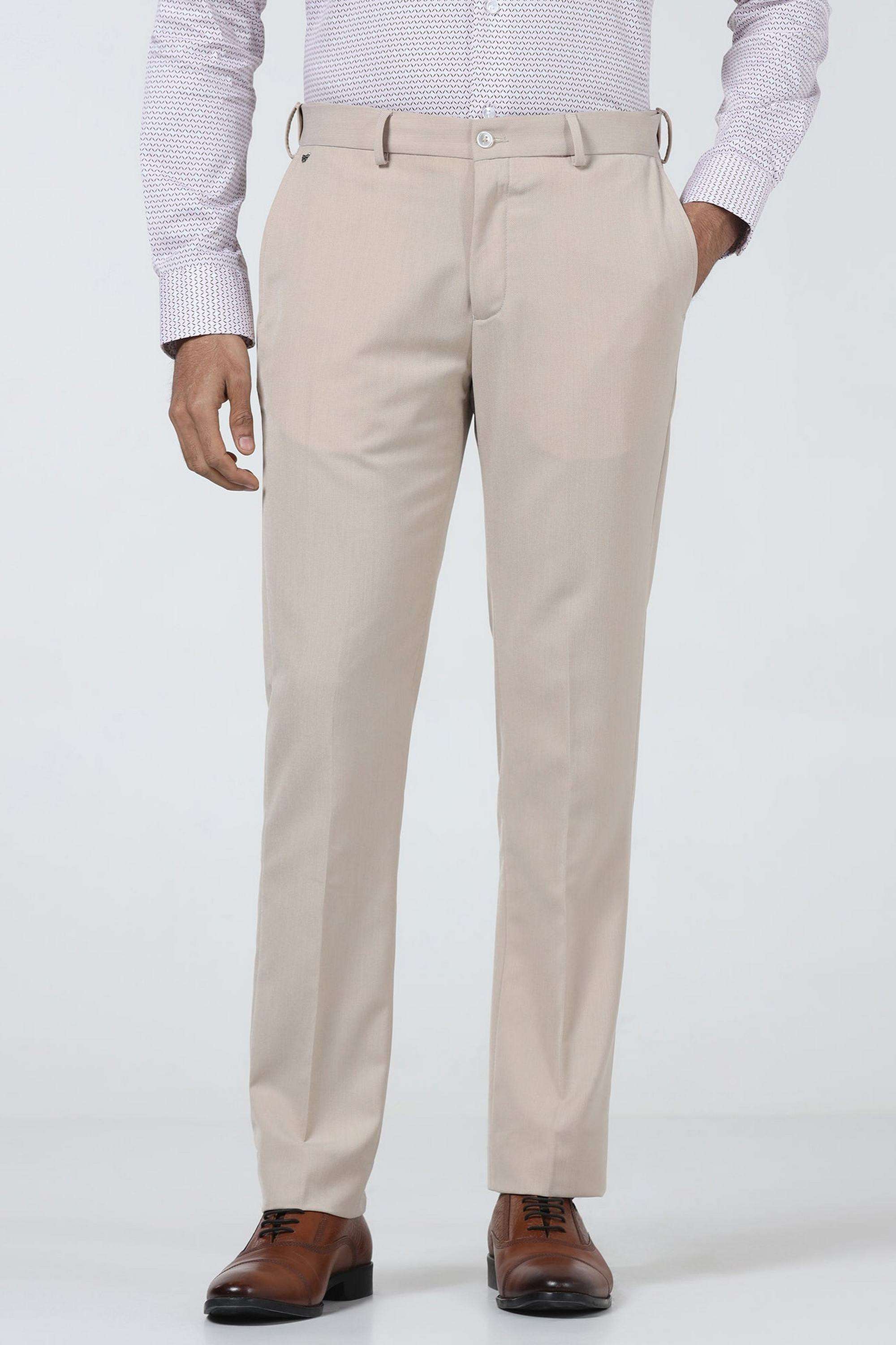 Solid-Poly-Blend-Super-Slim-Fit-Men-s-Trousers