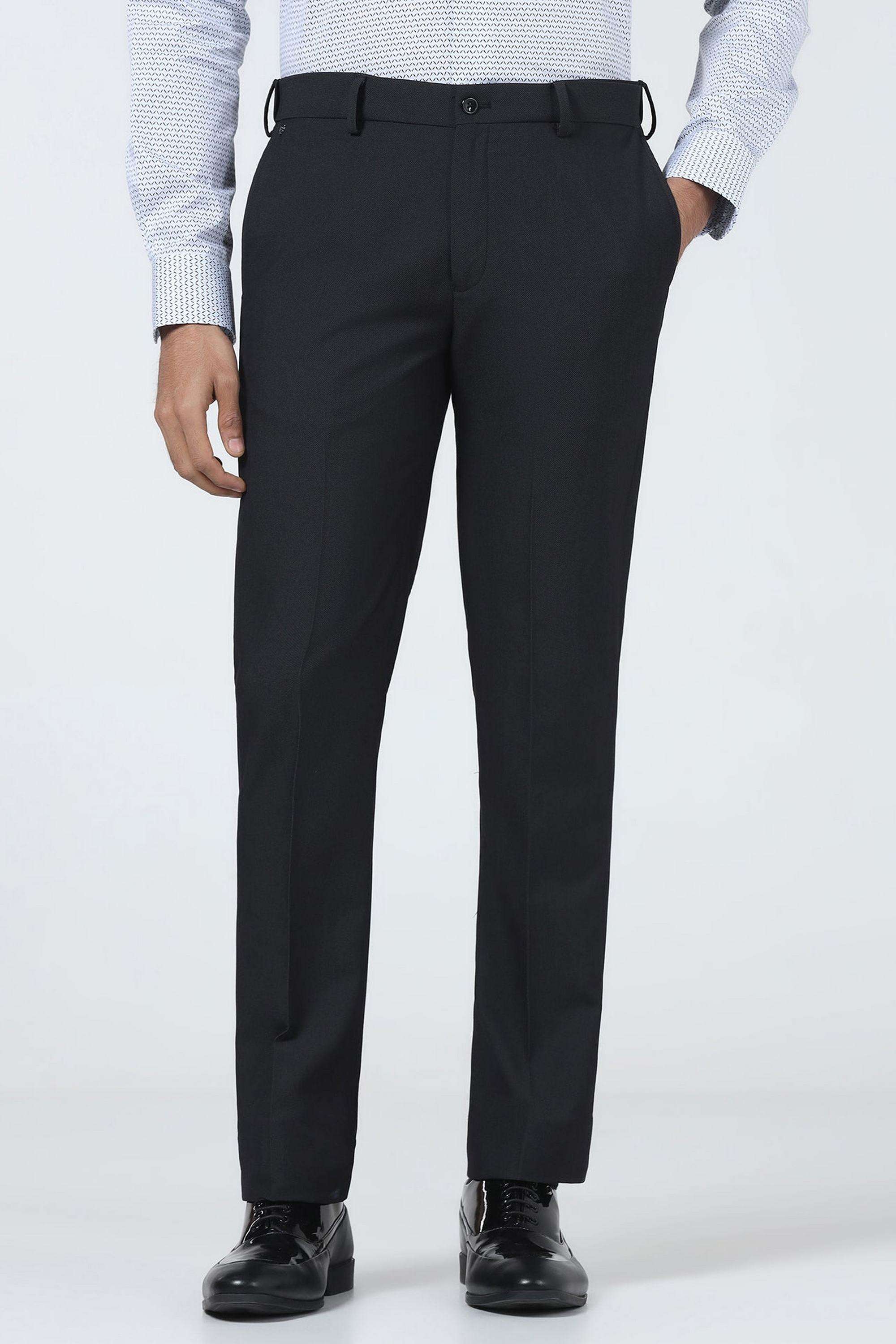 Solid-Poly-Blend-Super-Slim-Fit-Men-s-Formal-Trousers