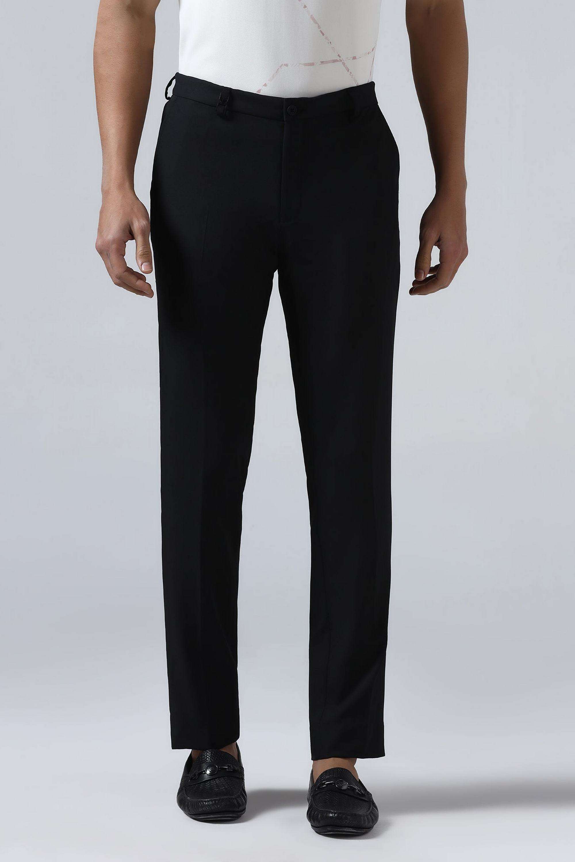 Stripes-Polyester-Slim-Fit-Men-s-Formal-Trousers