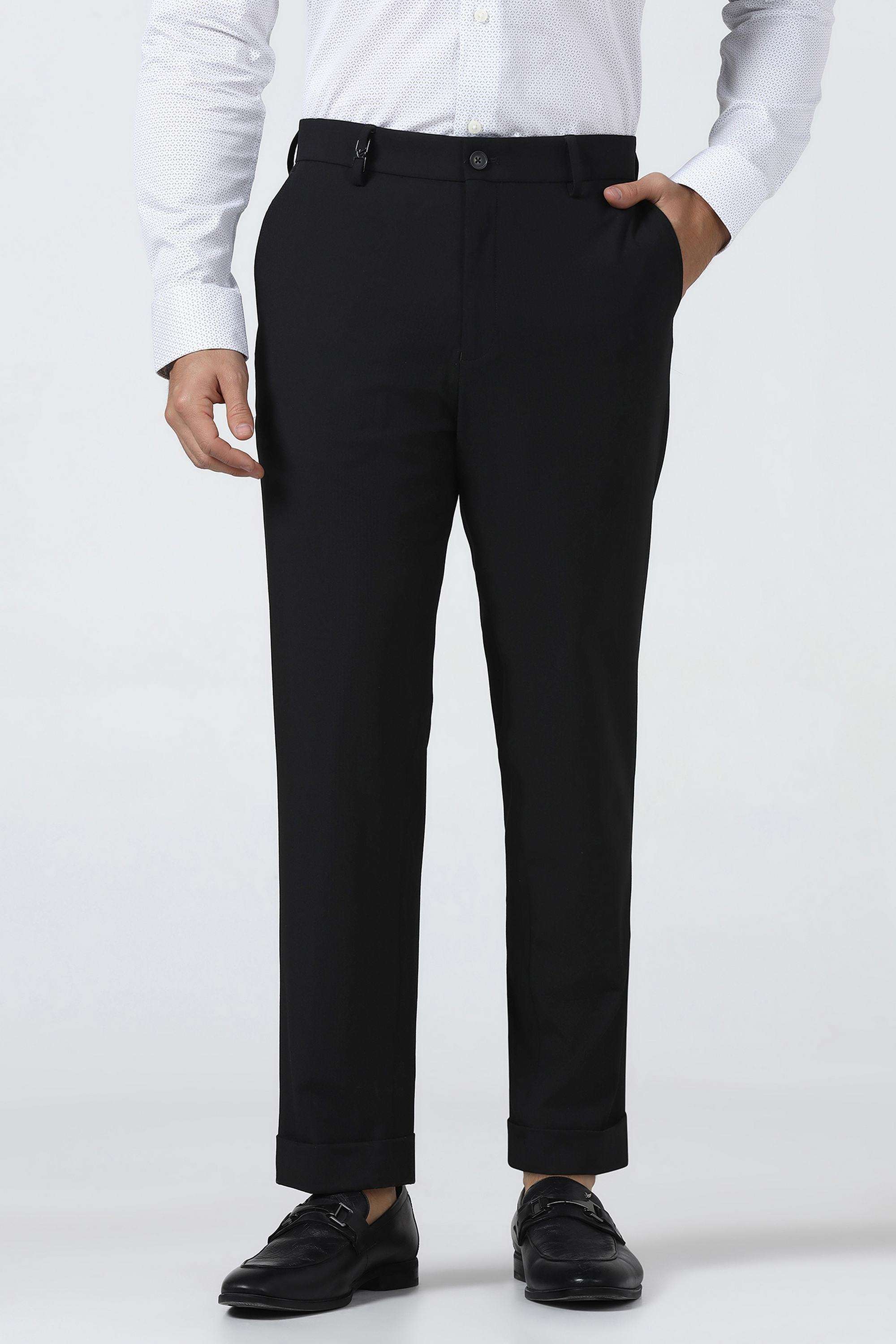 Solid-Poly-Blend-Regular-Fit-Men-s-Formal-Trousers