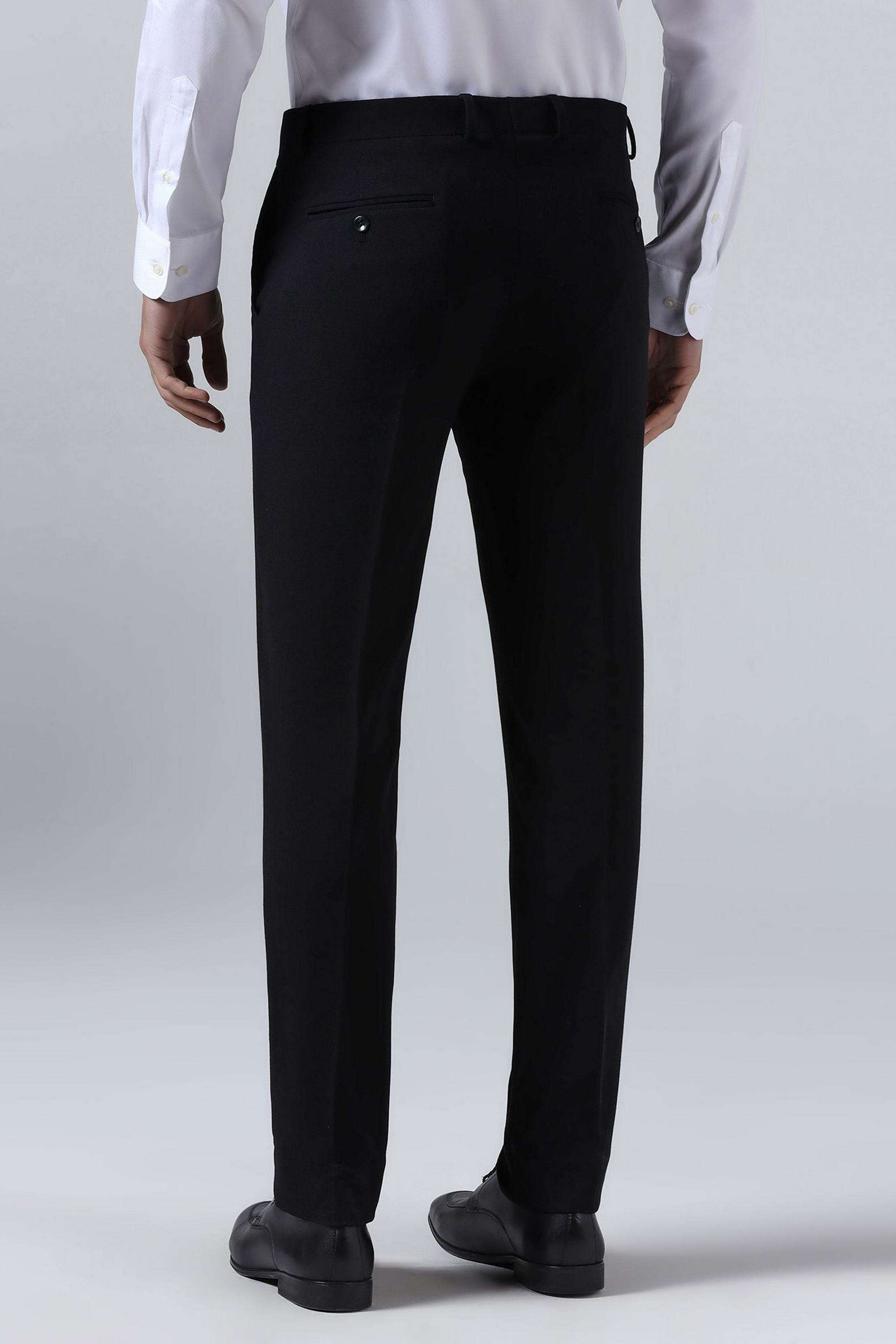 Solid-Poly-Blend-Slim-Fit-Men-s-Formal-Trousers