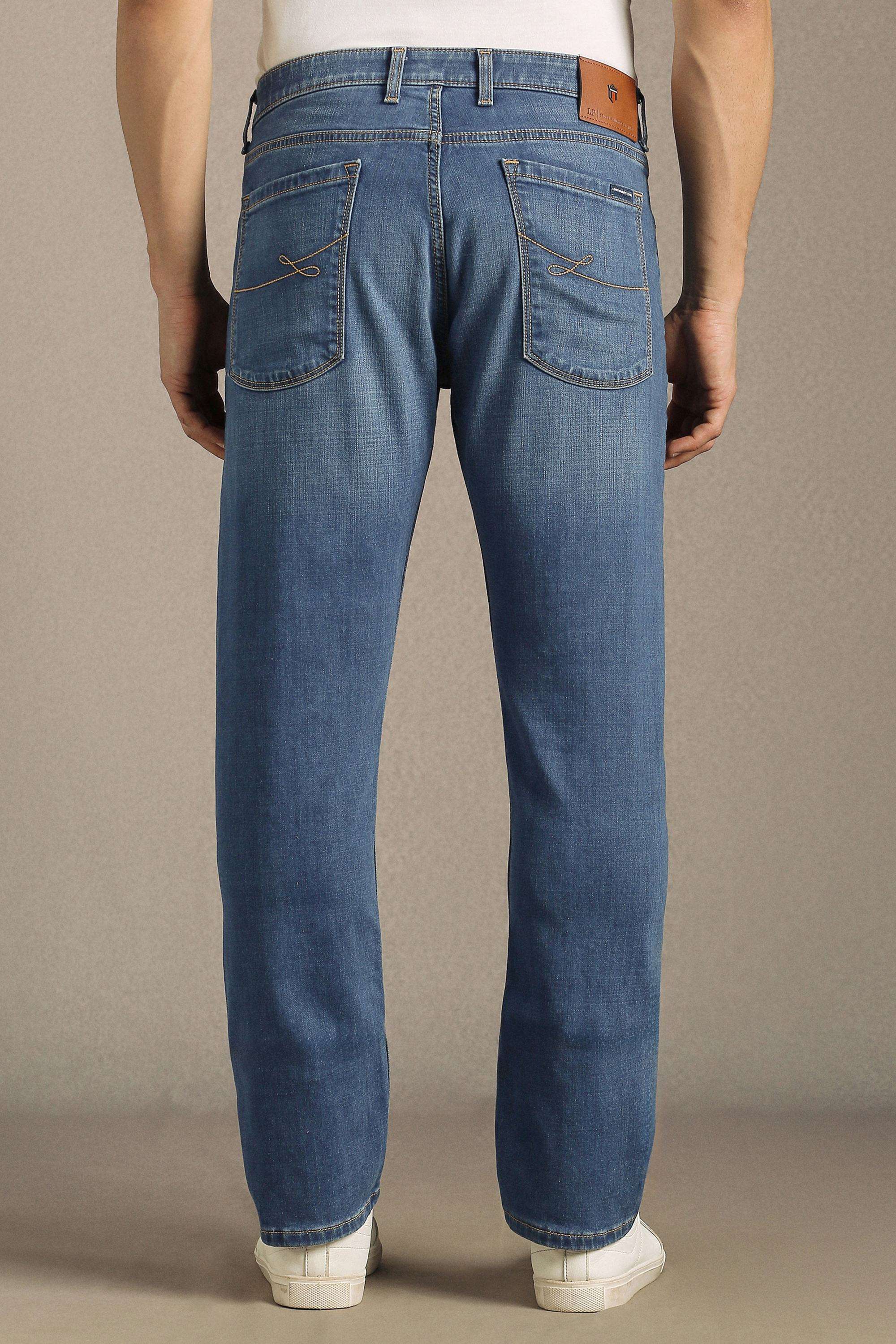 Solid-Cotton-Blend-Straight-Fit-Men-s-Jeans