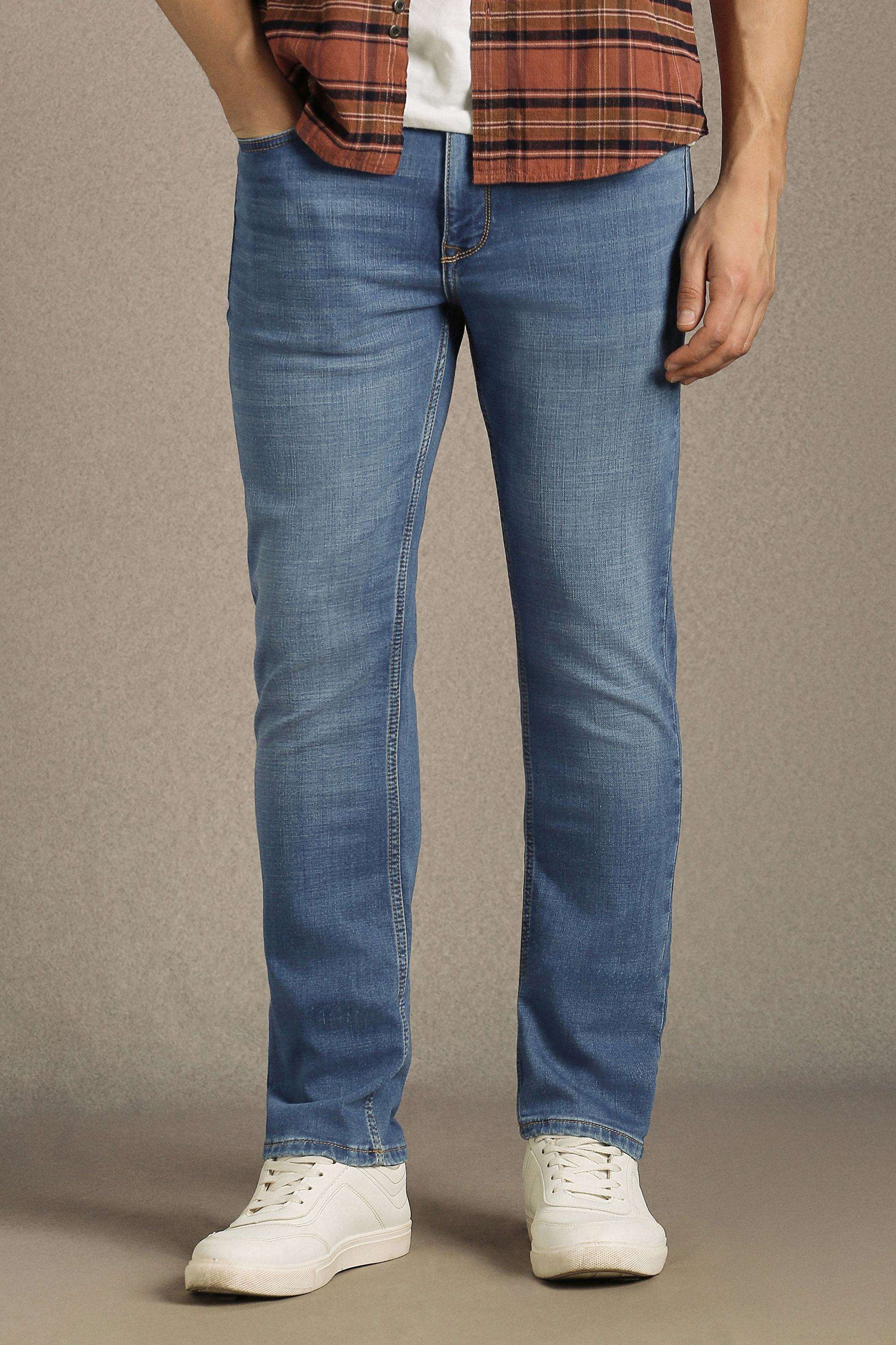 Solid-Cotton-Blend-Slim-Fit-Men-s-Jeans