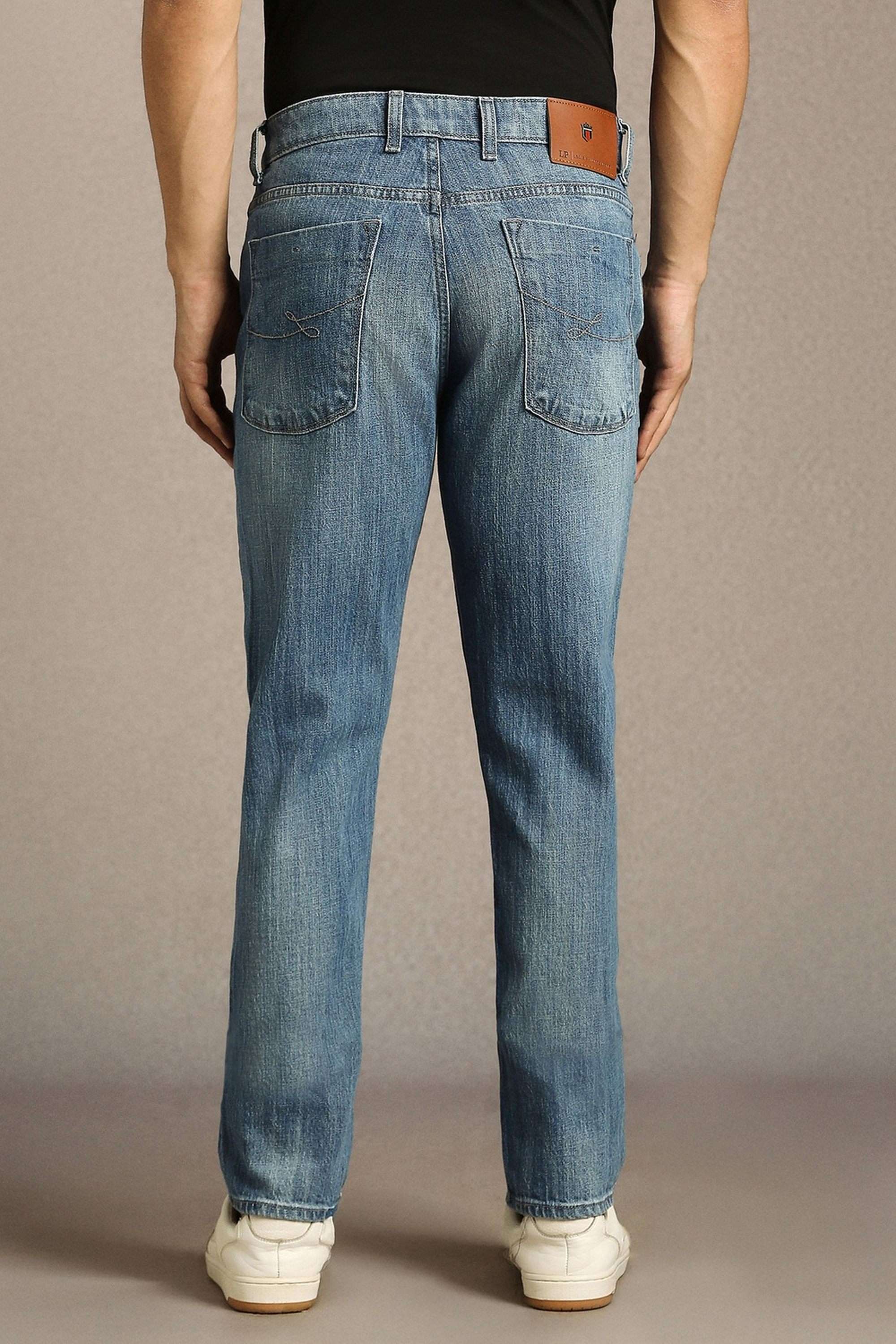 Solid-Cotton-Blend-Slim-Fit-Men-s-Jeans
