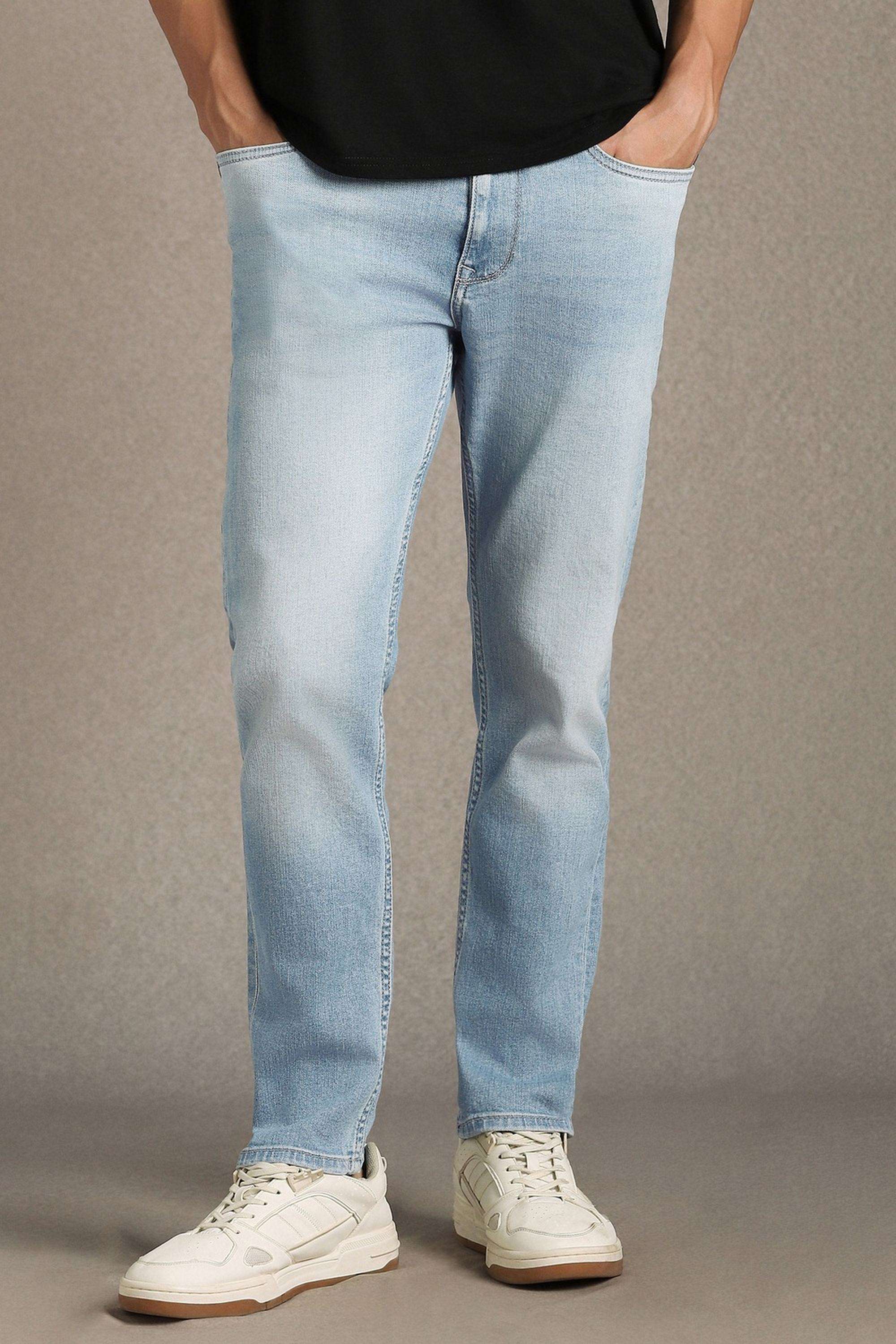 Solid-Cotton-Blend-Super-Slim-Fit-Men-s-Jeans