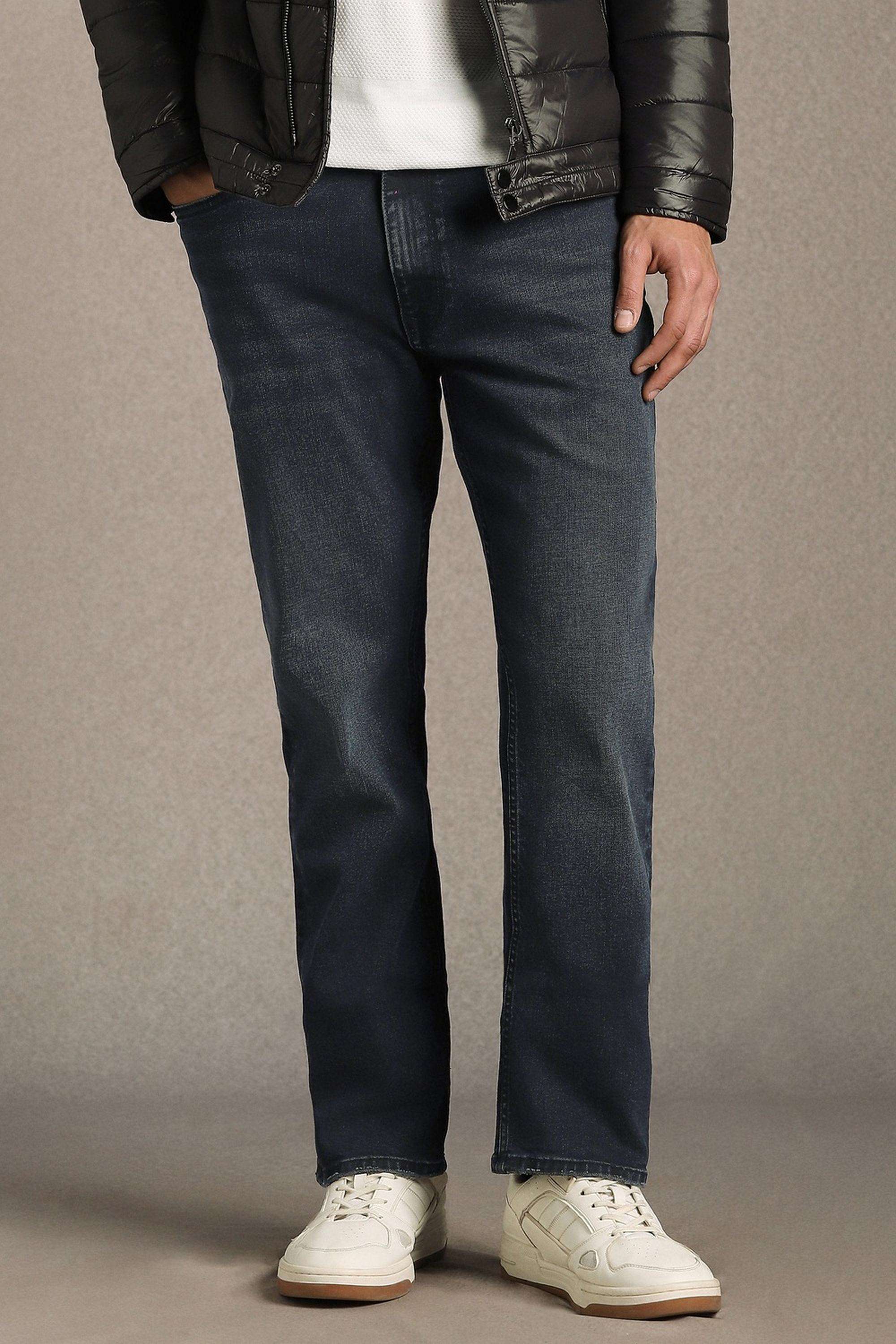 Solid-Cotton-Blend-Regular-Fit-Men-s-Jeans