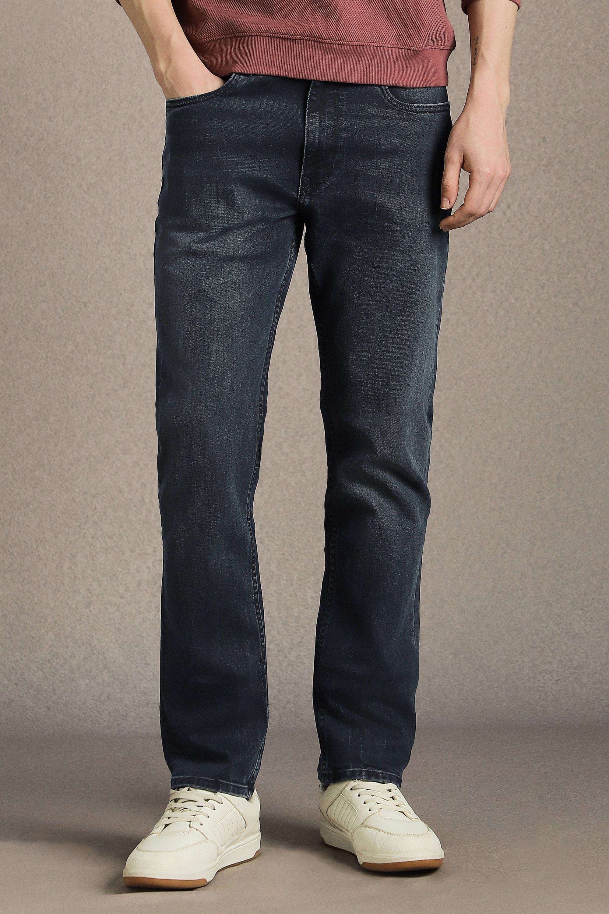 Solid-Cotton-Blend-Slim-Fit-Men-s-Jeans