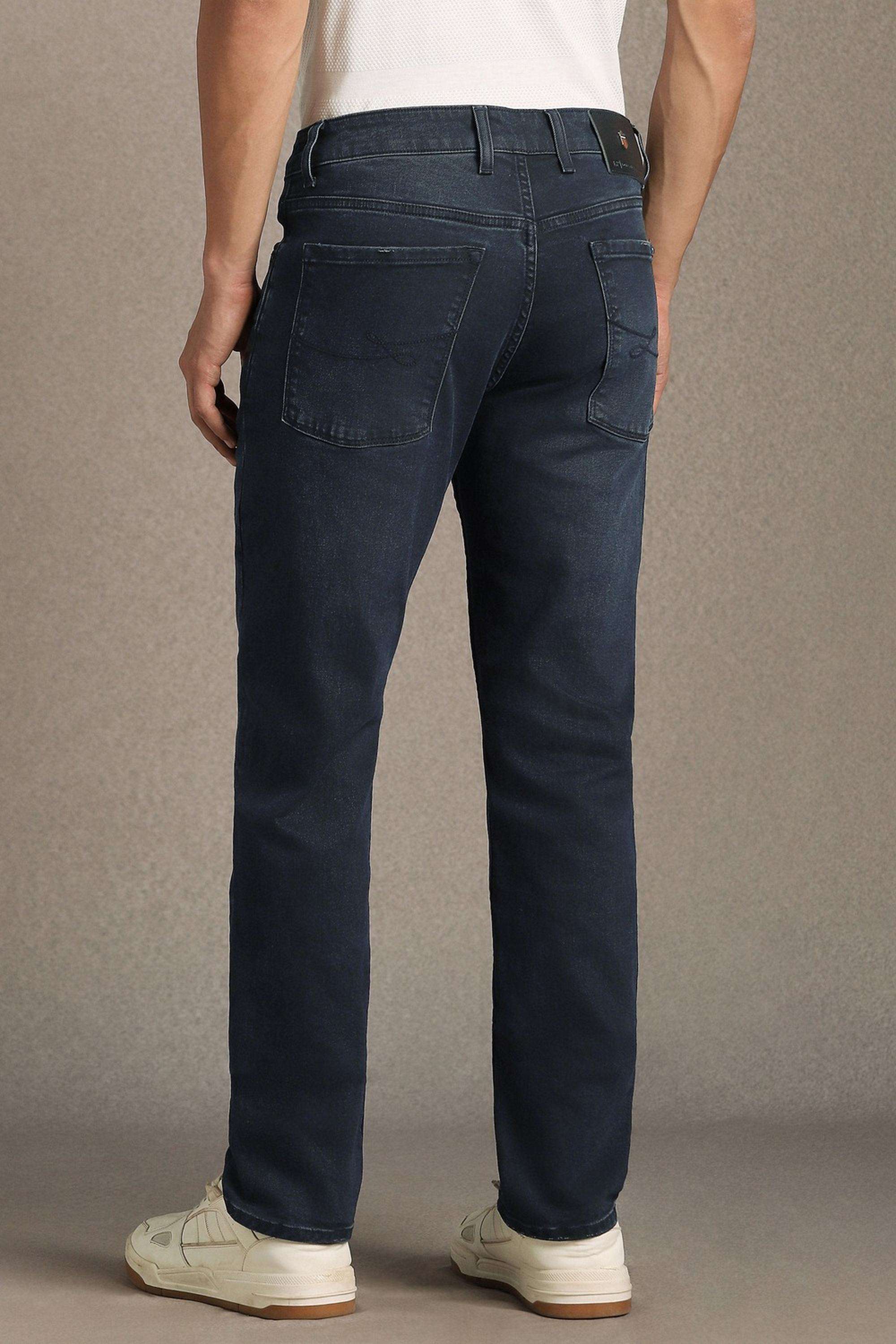Solid-Cotton-Blend-Slim-Fit-Men-s-Jeans