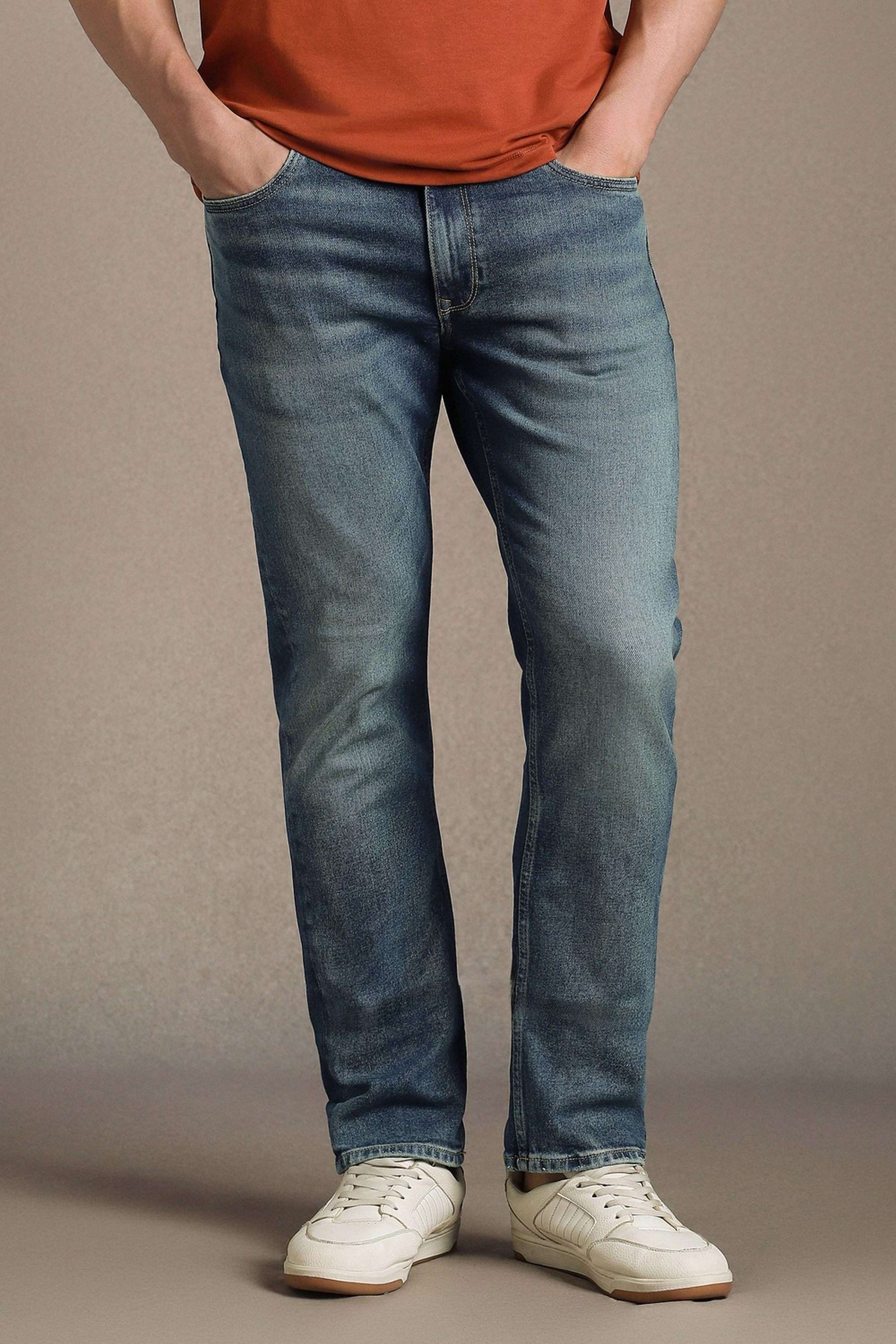 Solid-Cotton-Blend-Slim-Fit-Men-s-Jeans
