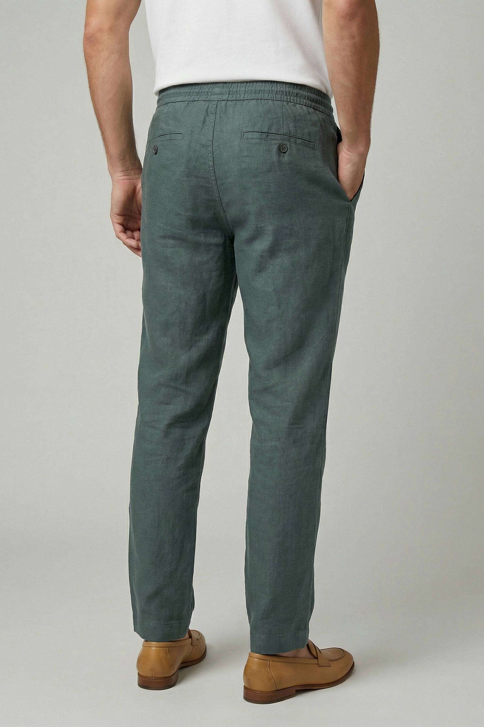 Solid-Cotton-Regular-Fit-Men-s-Casual-Trousers