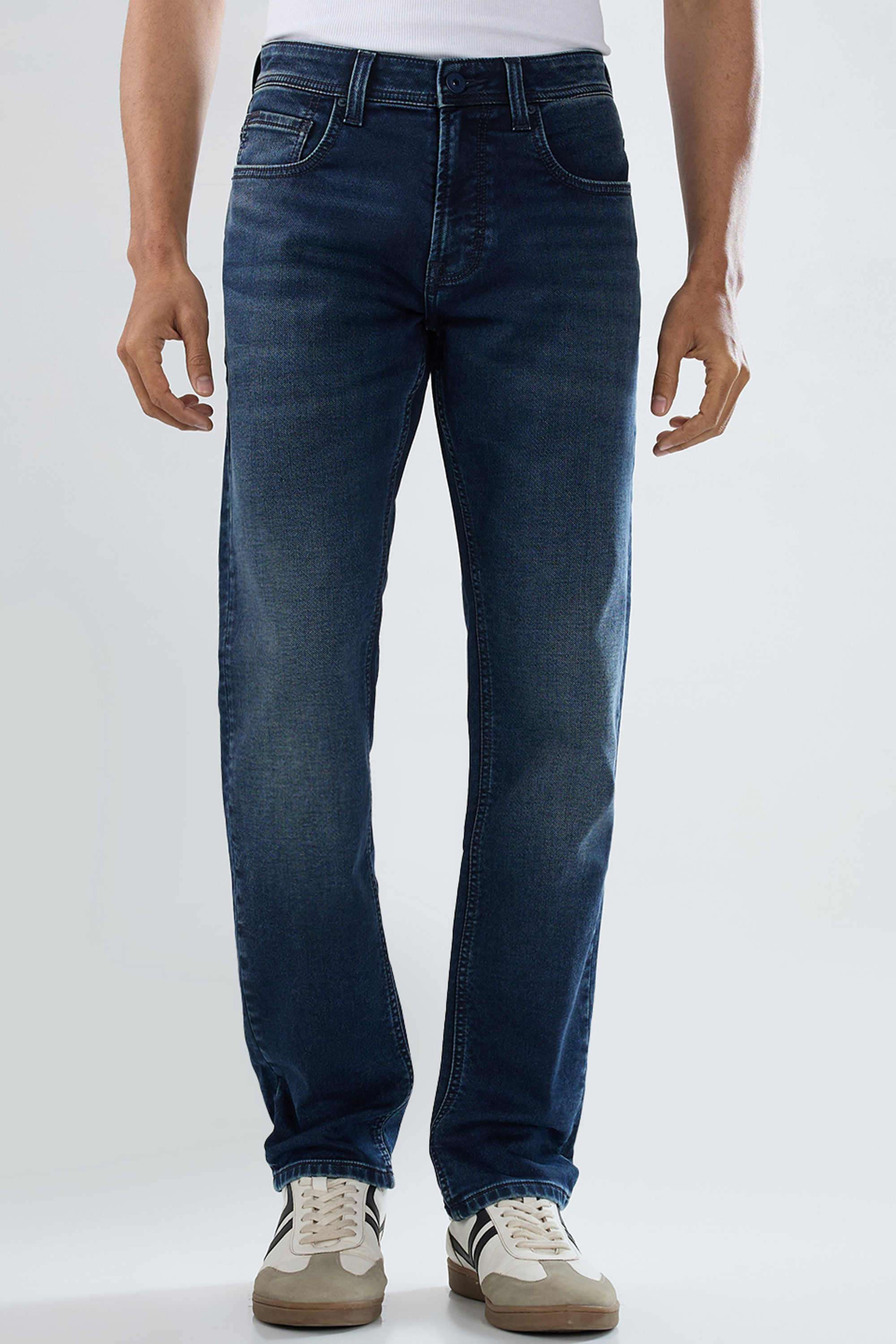 Solid-Cotton-Stretch-Regular-Fit-Men-s-Jeans