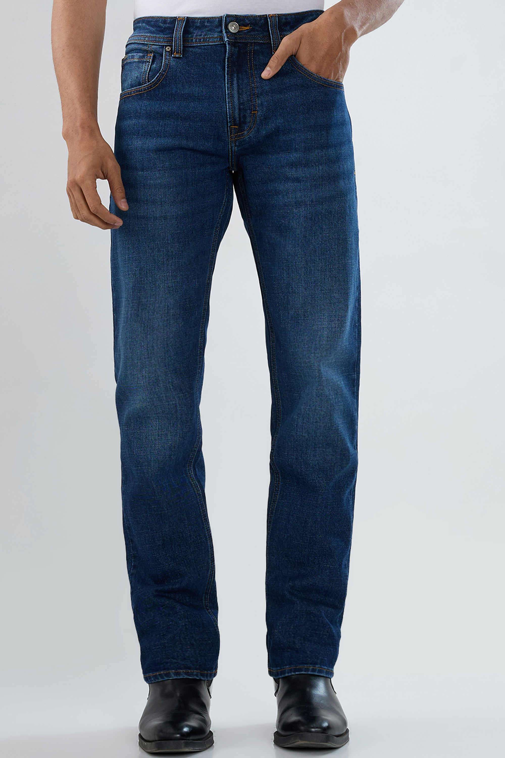Solid-Cotton-Stretch-Regular-Fit-Men-s-Jeans
