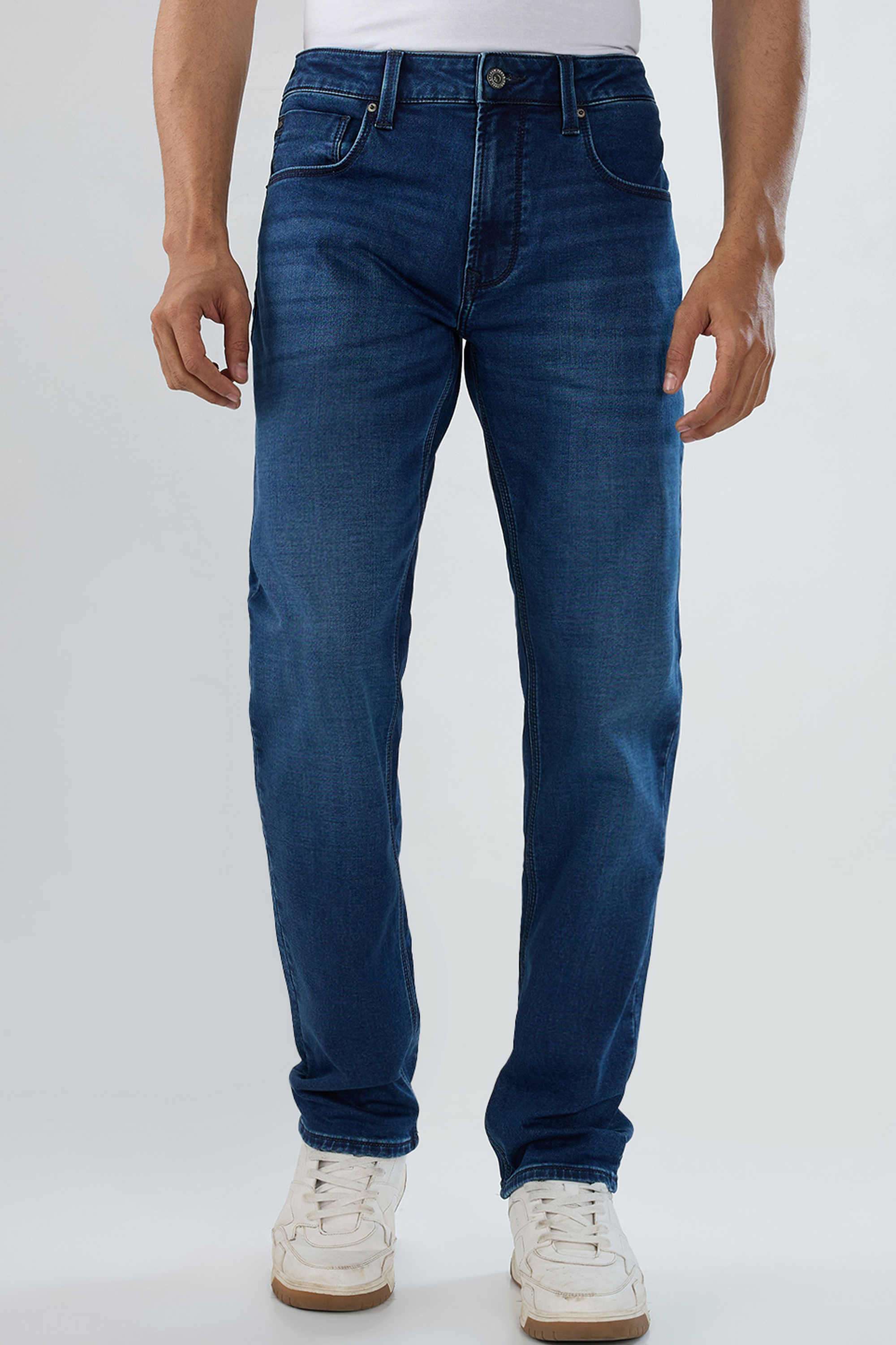 Solid-Cotton-Stretch-Regular-Fit-Men-s-Jeans