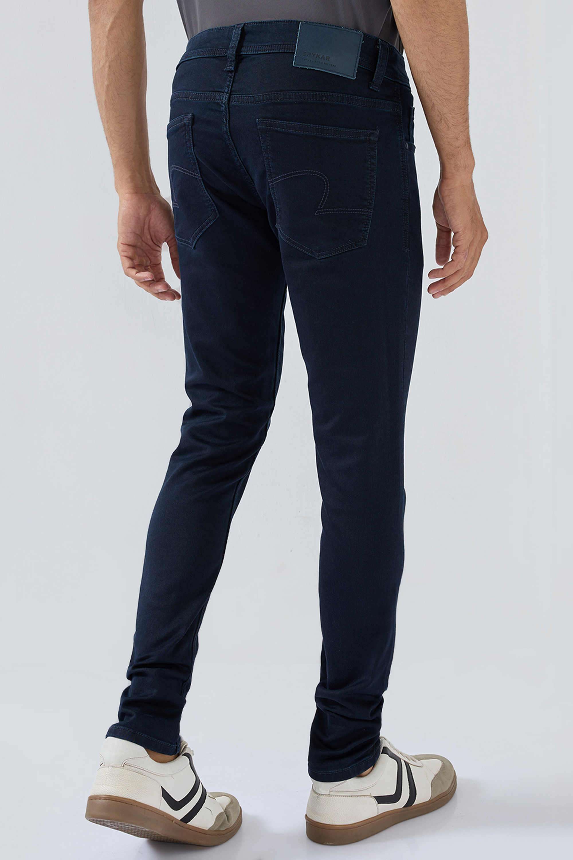 Solid-Cotton-Slim-Fit-Men-s-Jeans