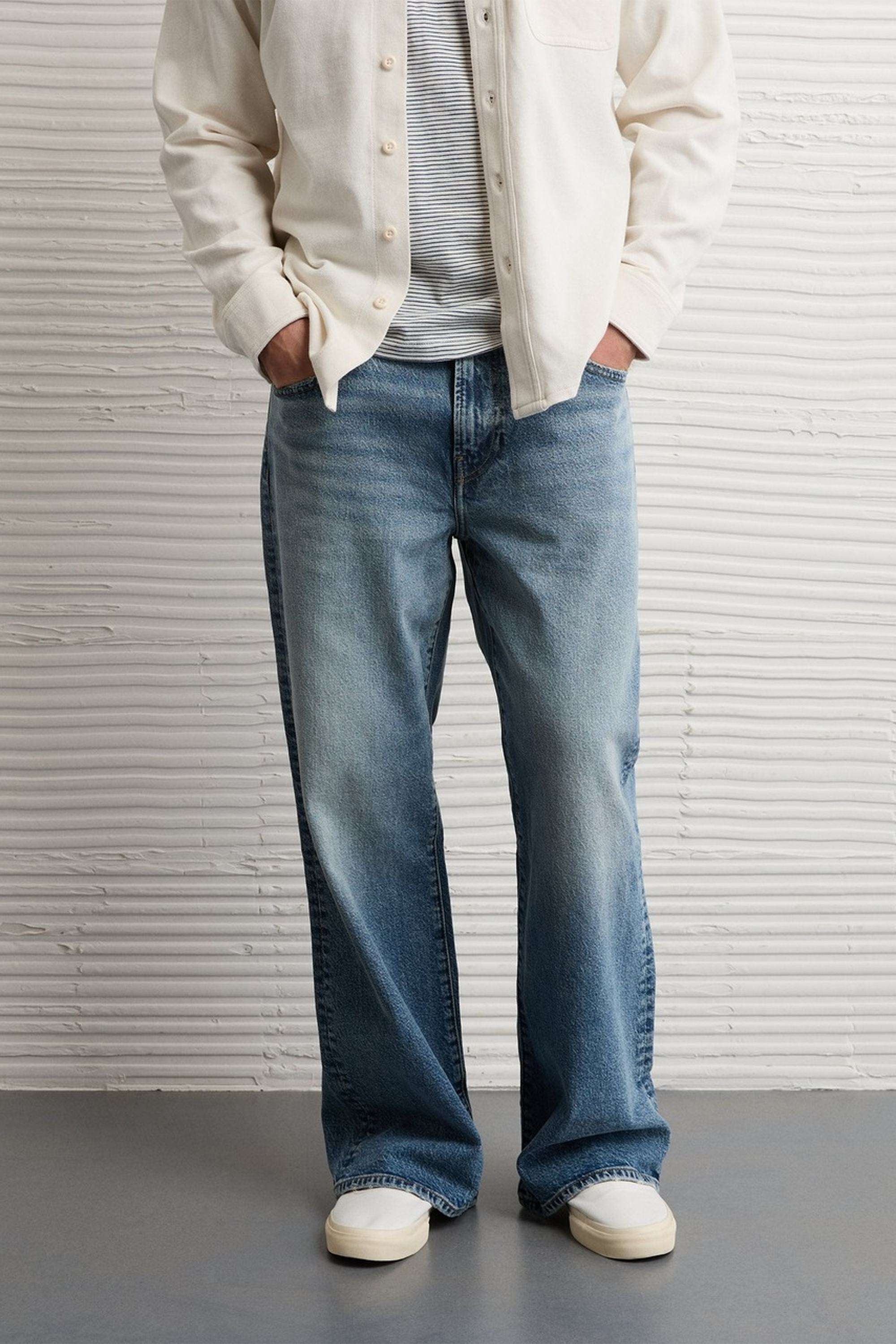 Solid-Cotton-Stretch-Relaxed-Fit-Men-s-Jeans
