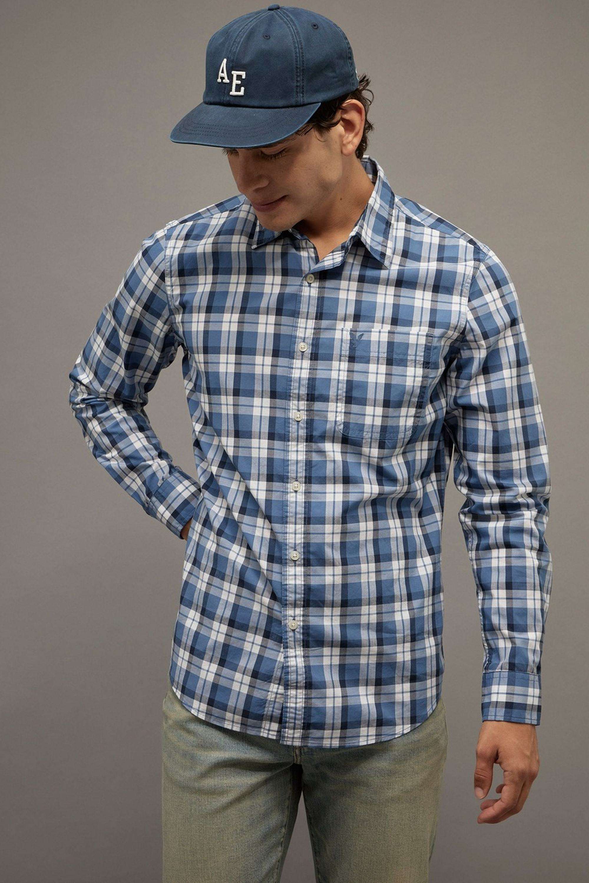 Solid-Cotton-Slim-Fit-Men-s-Casual-Shirt
