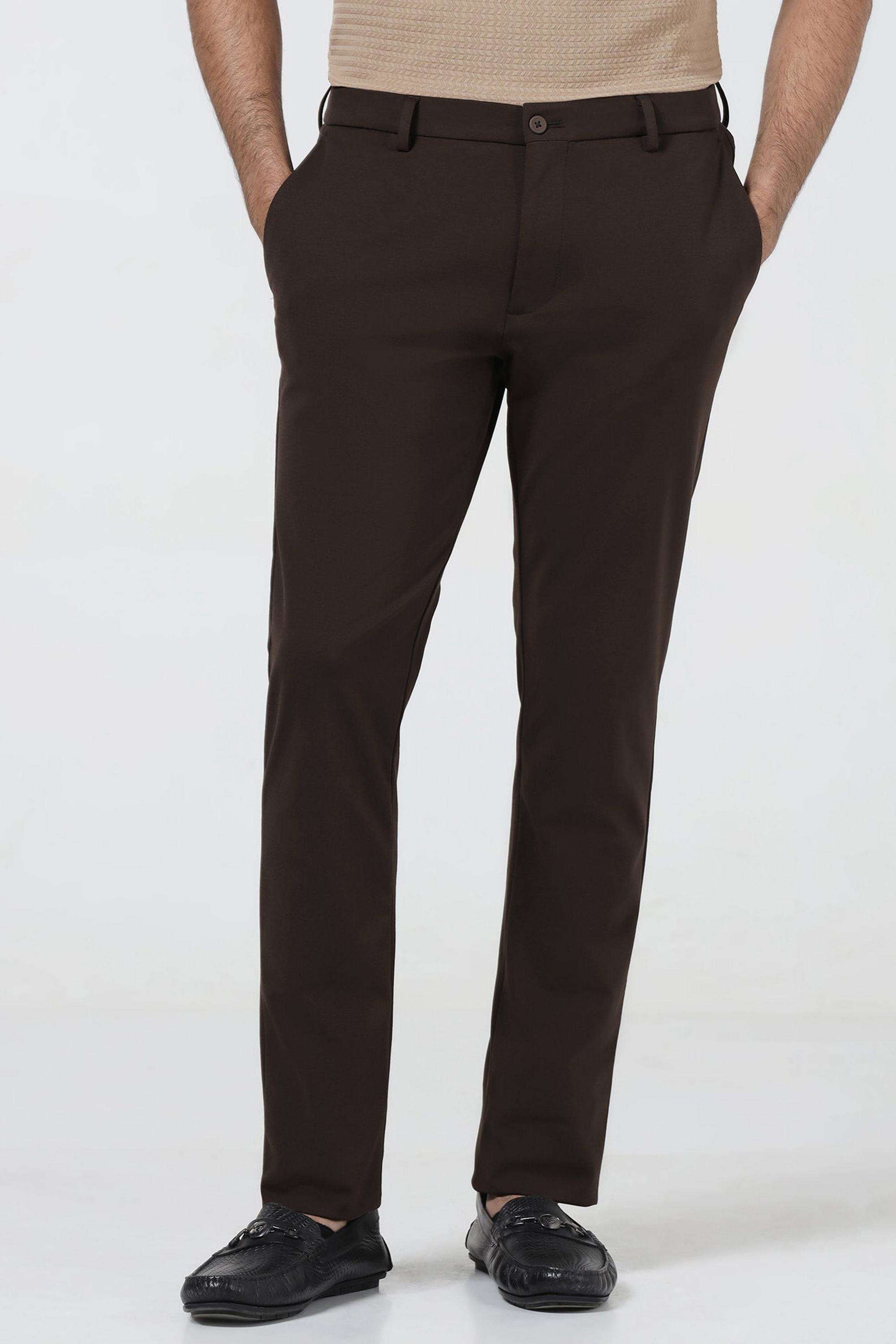 Solid-Cotton-Blend-Slim-Fit-Men-s-Trousers