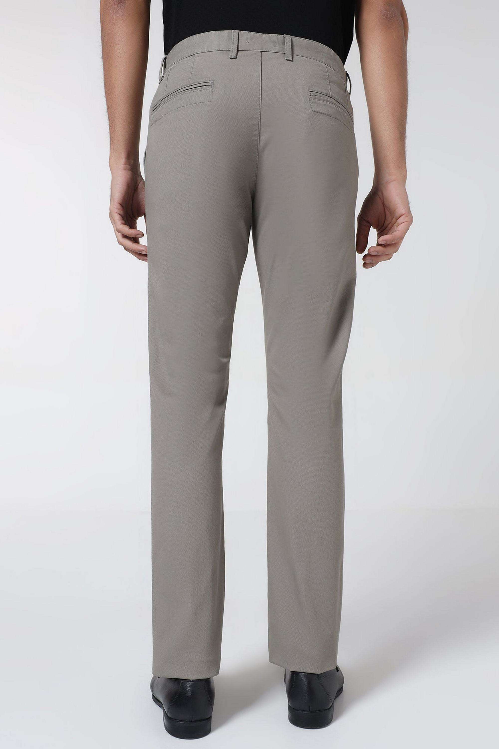 Solid-Cotton-Blend-Super-Slim-Fit-Men-s-Casual-Trousers