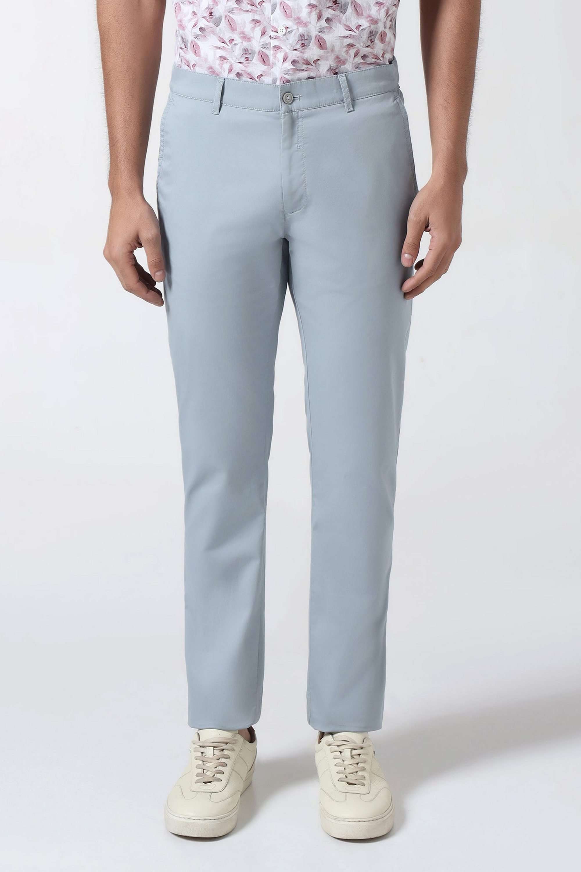 Solid-Cotton-Super-Slim-Fit-Men-s-Trousers