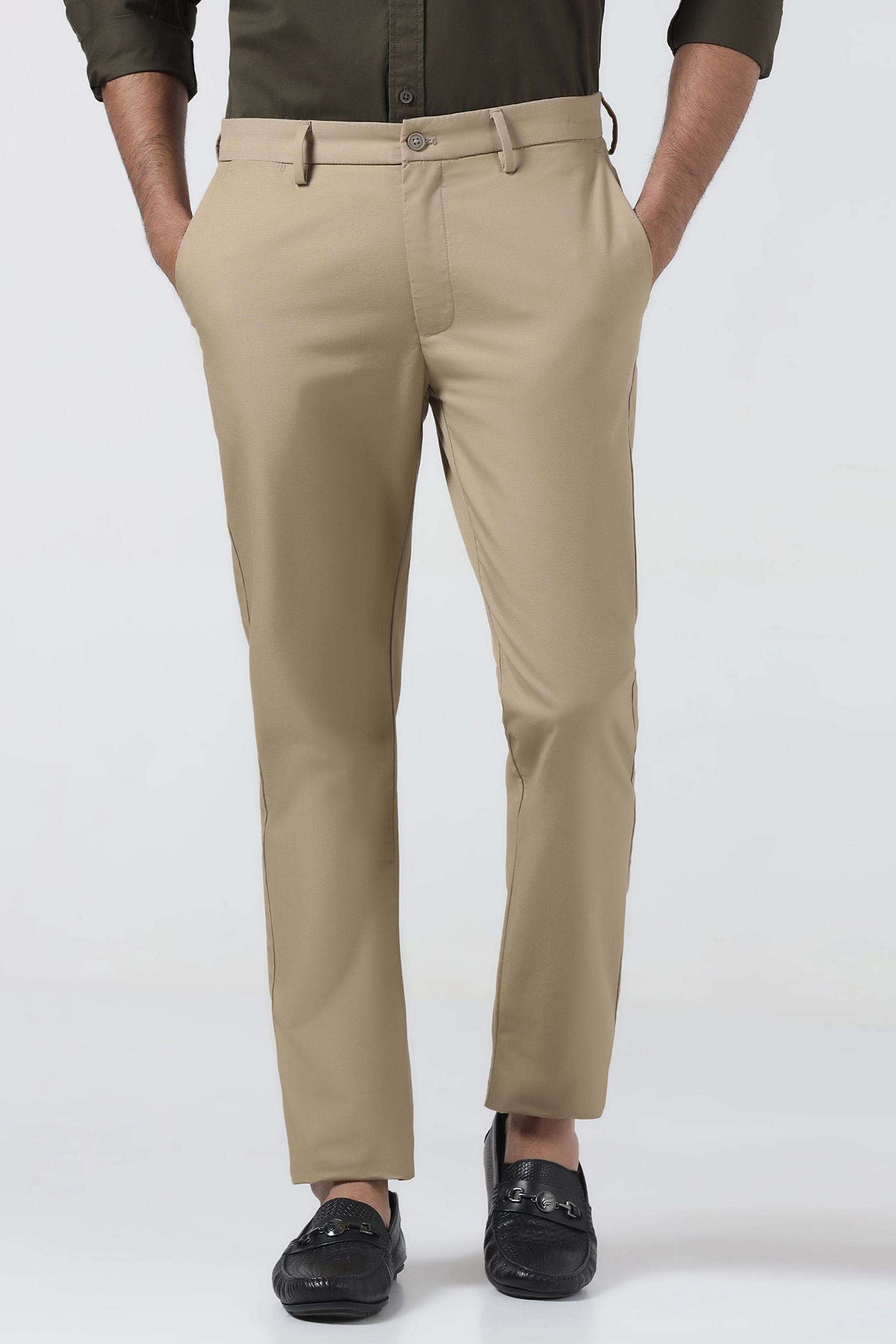 Solid-Cotton-Super-Slim-Fit-Men-s-Casual-Trousers
