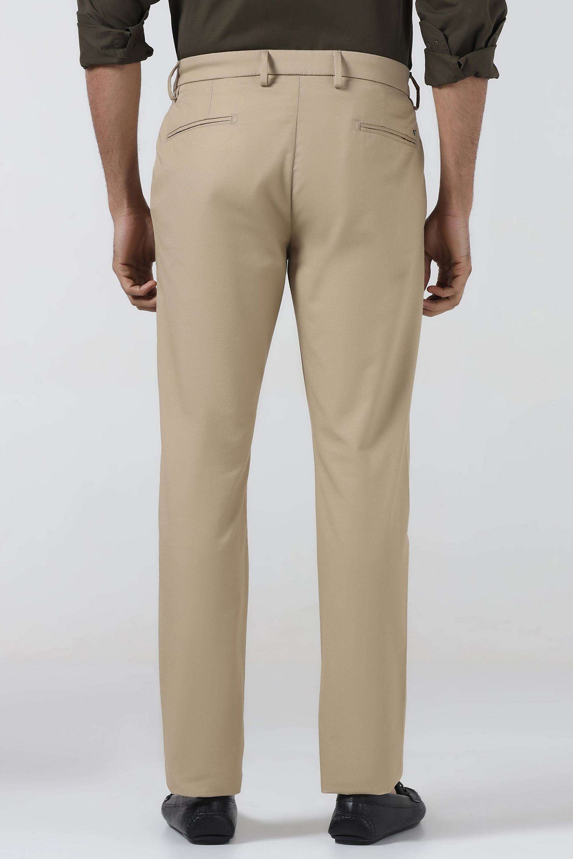Solid-Cotton-Super-Slim-Fit-Men-s-Casual-Trousers