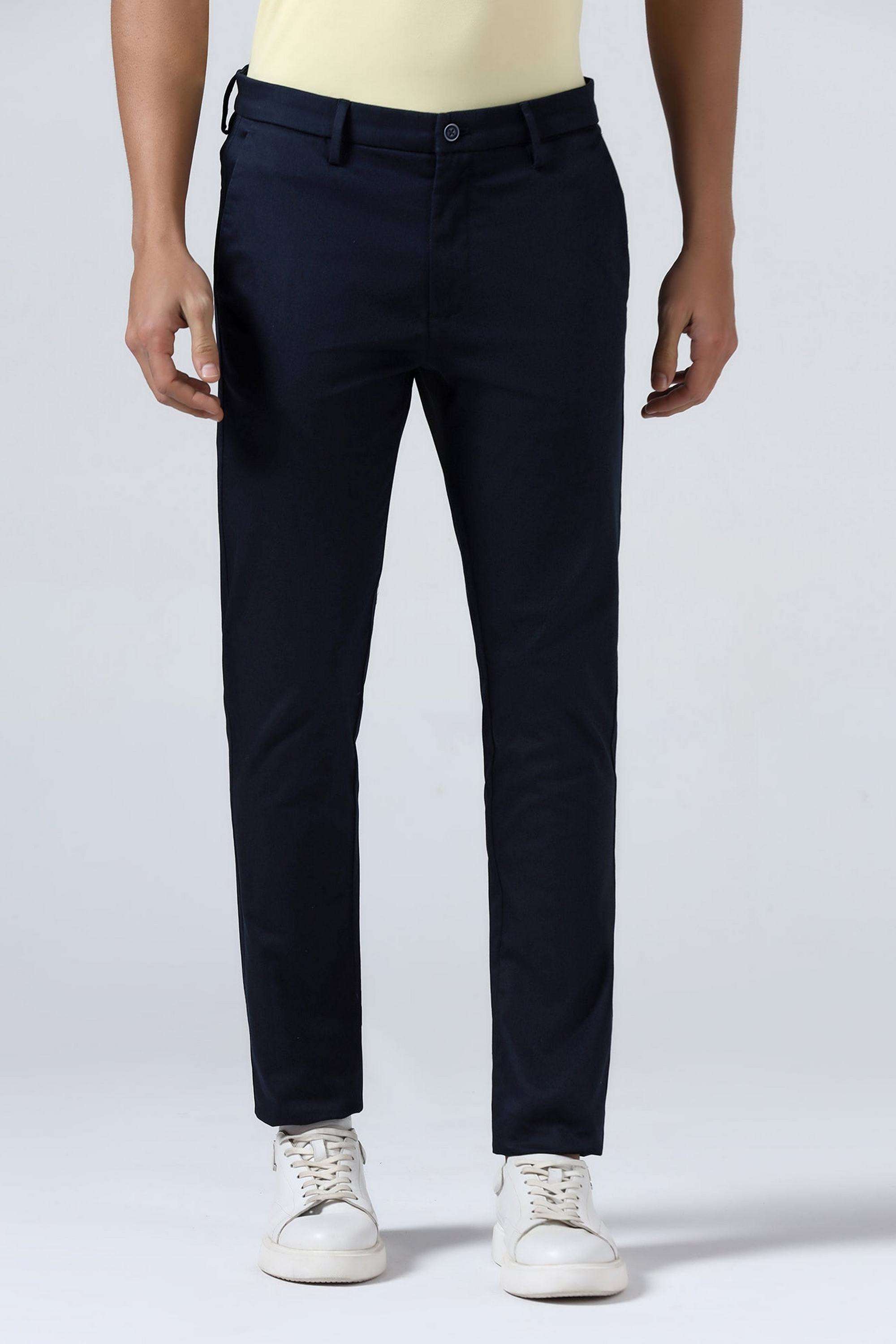 Dobby-Cotton-Blend-Slim-Fit-Men-s-Trousers
