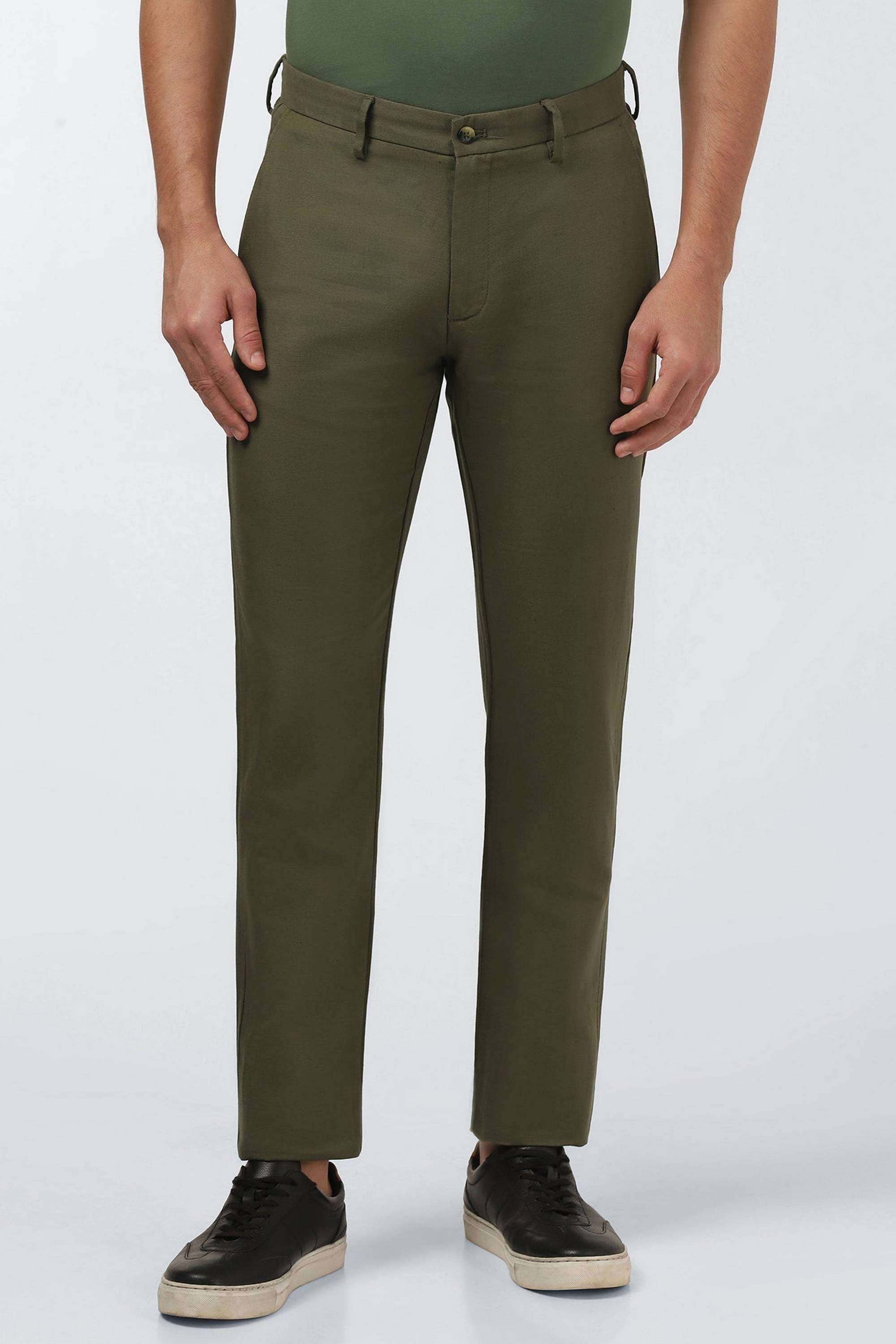Solid-Cotton-Blend-Super-Slim-Fit-Men-s-Trousers