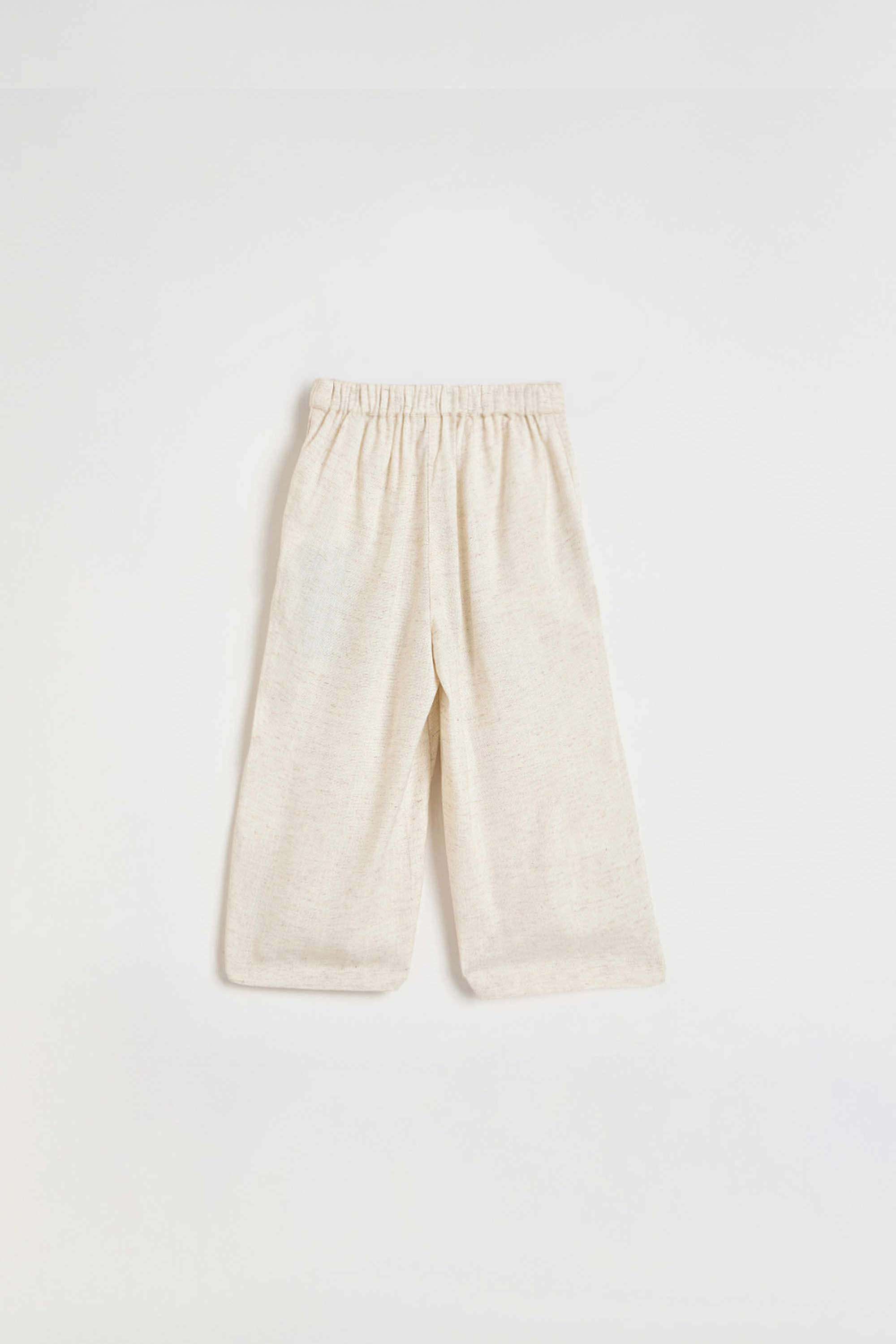 Solid-Blended-Fabric-Regular-Fit-Girls-Trousers