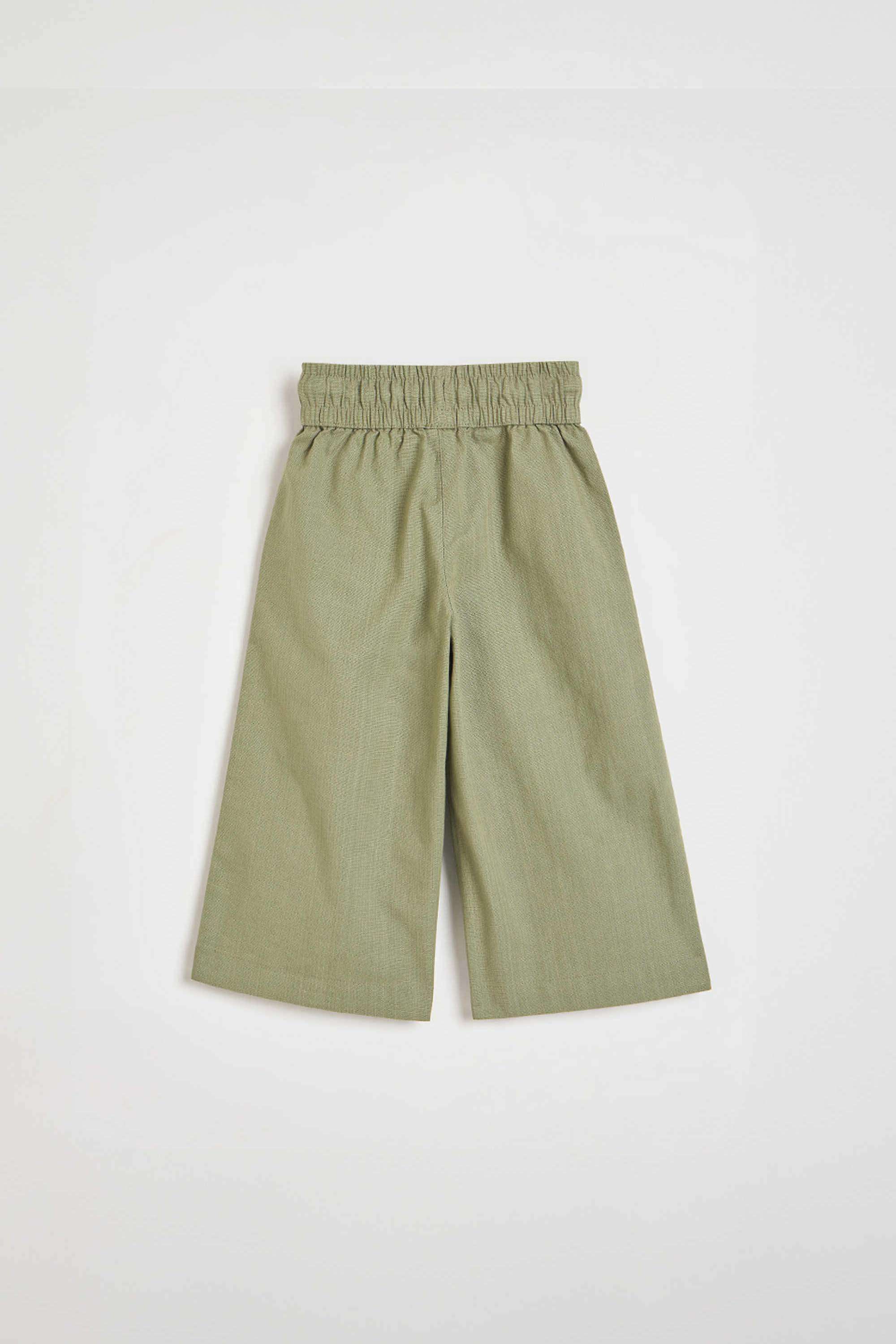 Solid-Cotton-Regular-Fit-Girls-Trousers