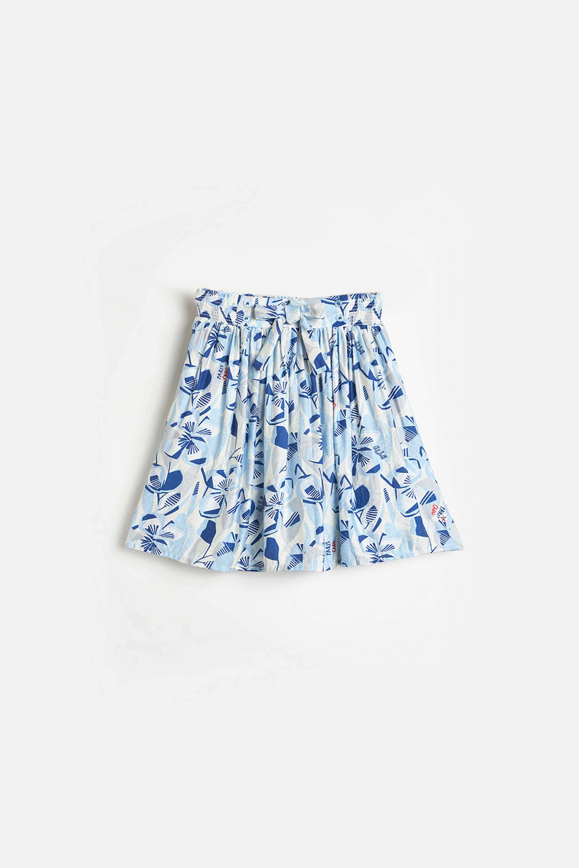 Printed-Blended-Fabric-Regular-Fit-Girls-Skirts