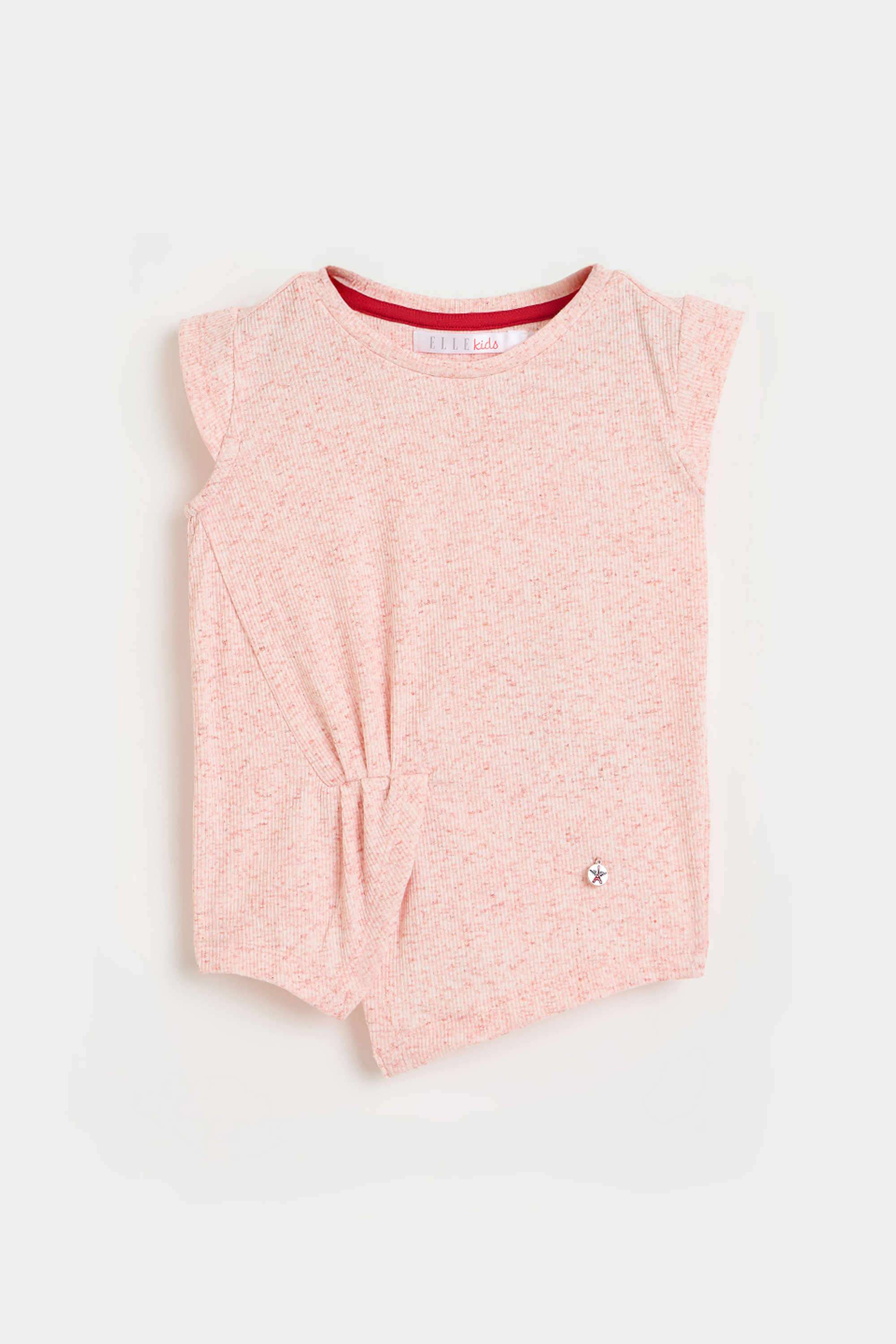 Printed-Cotton-Blend-Round-Neck-Girls-T-Shirt