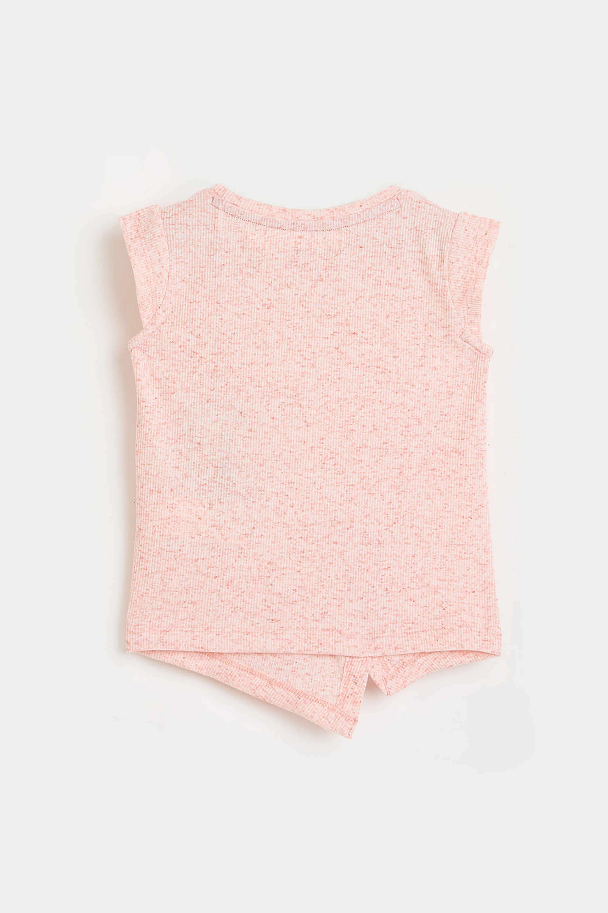 Printed-Cotton-Blend-Round-Neck-Girls-T-Shirt