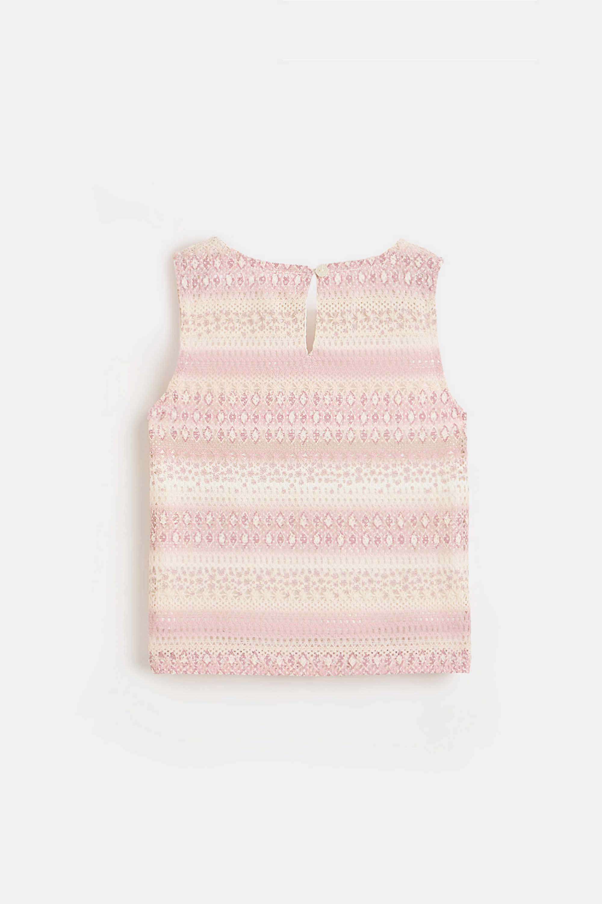 Solid-Blended-Fabric-V-Neck-Girls-Top